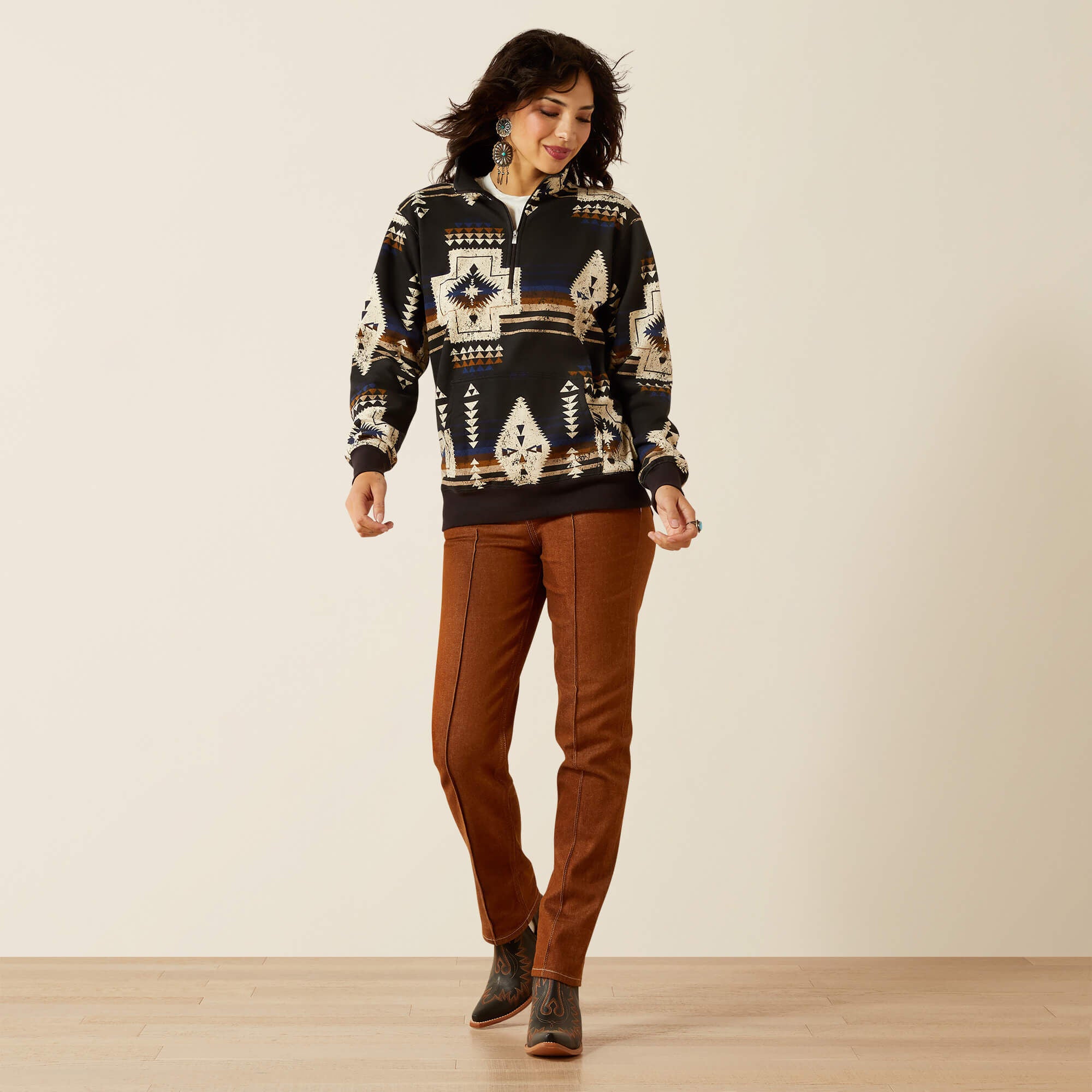 Sienna 1/2 Zip Sweatshirt-Ariat