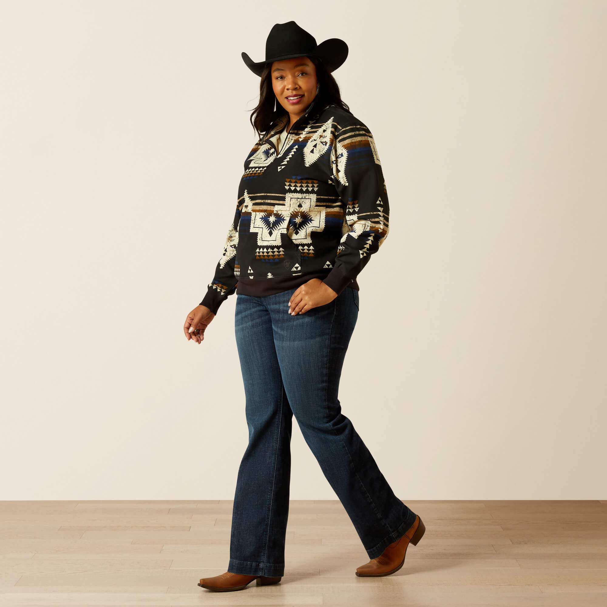 Sienna 1/2 Zip Sweatshirt-Ariat
