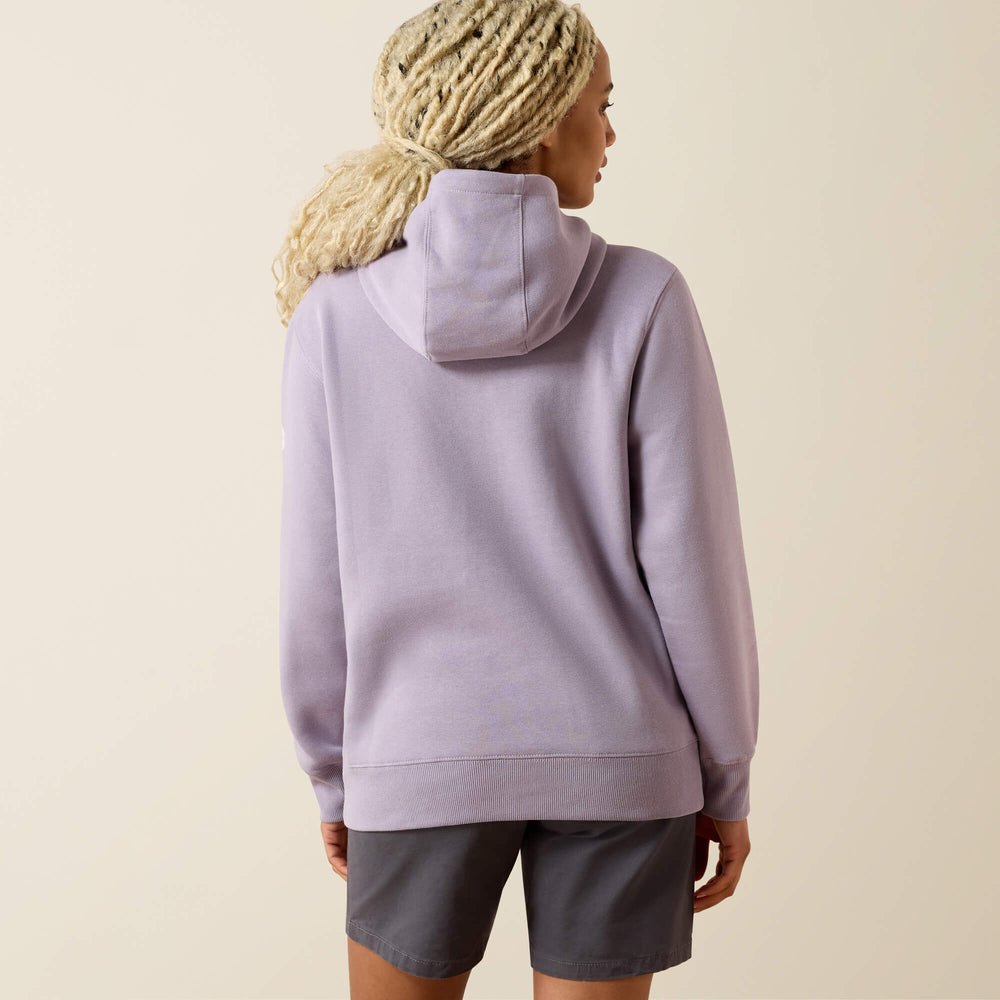 Rebar Lightweight Logo 1/2 Zip Hoodie-Ariat
