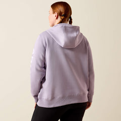 Rebar Lightweight Logo 1/2 Zip Hoodie-Ariat