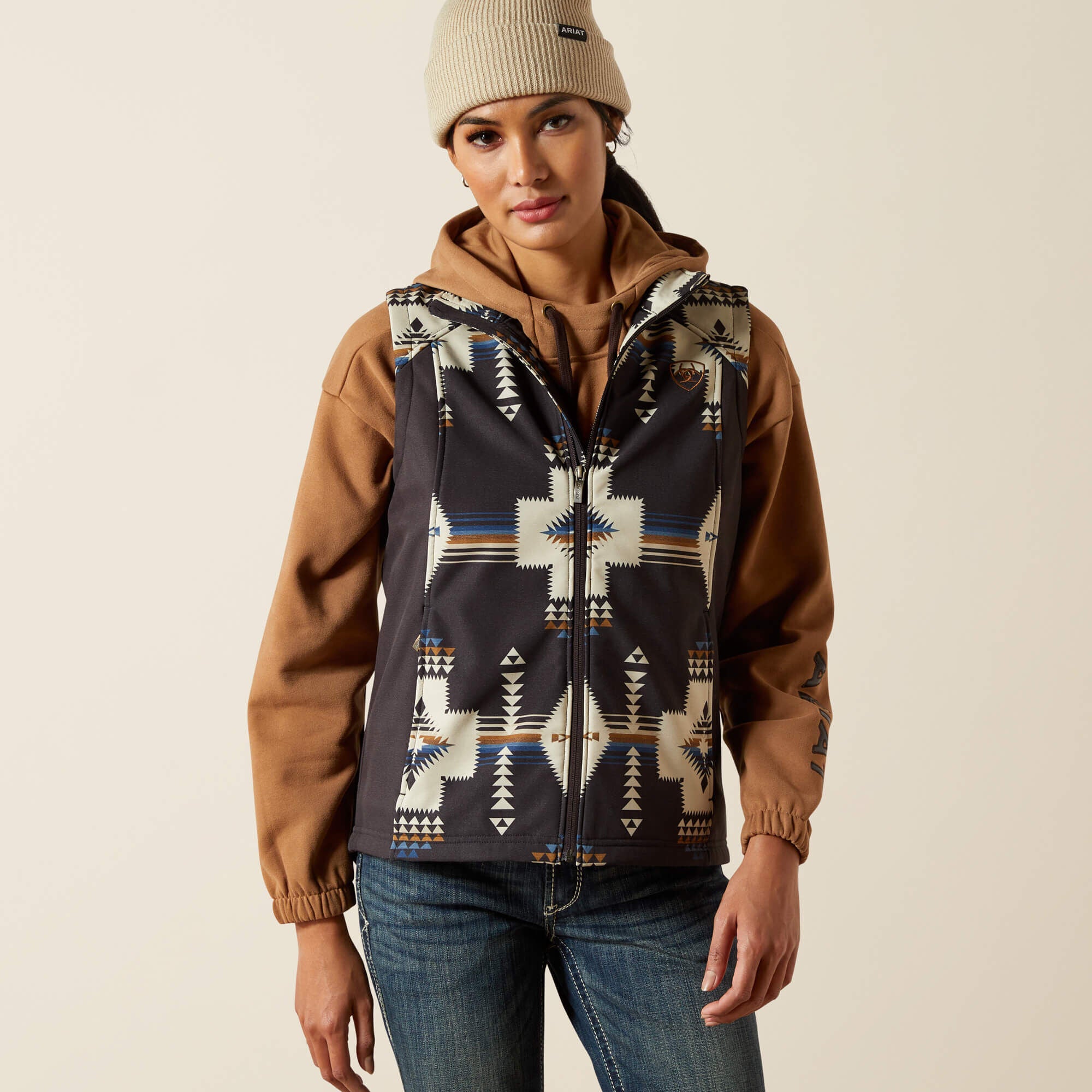 Ariat Logo Softshell Print Vest-Ariat