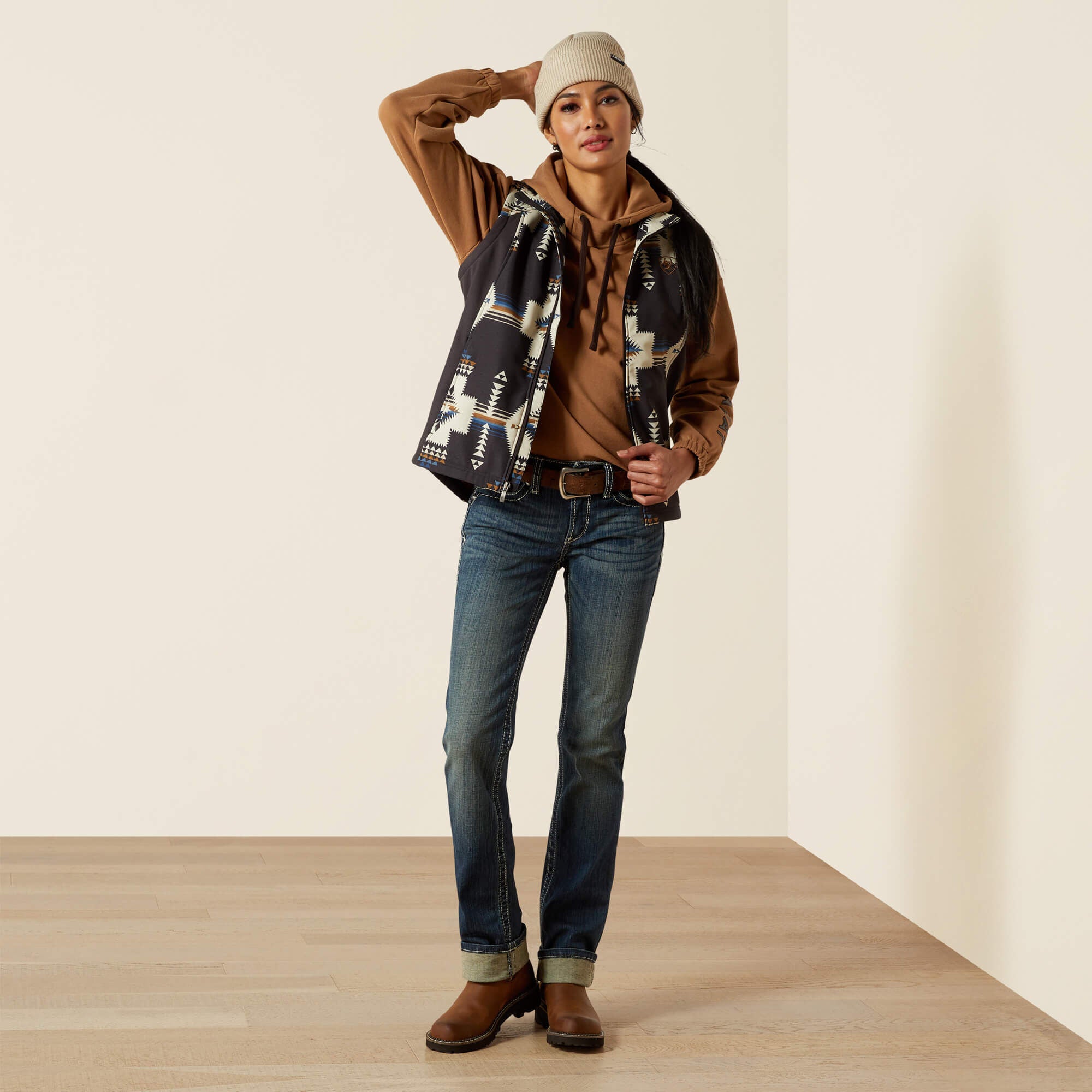 Ariat Logo Softshell Print Vest-Ariat