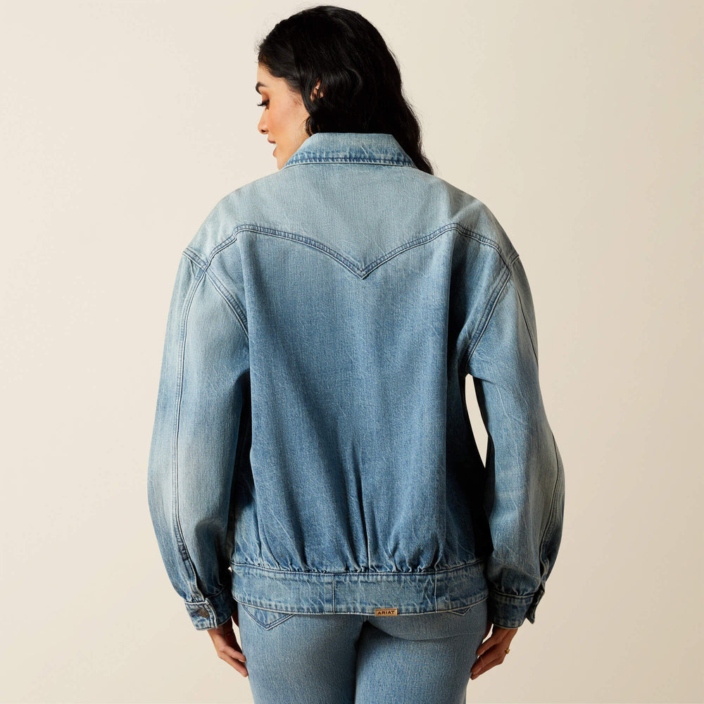 Cheyenne Denim Bomber Jacket-Ariat