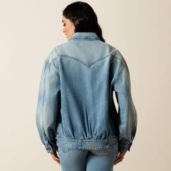 Cheyenne Denim Bomber Jacket-Ariat