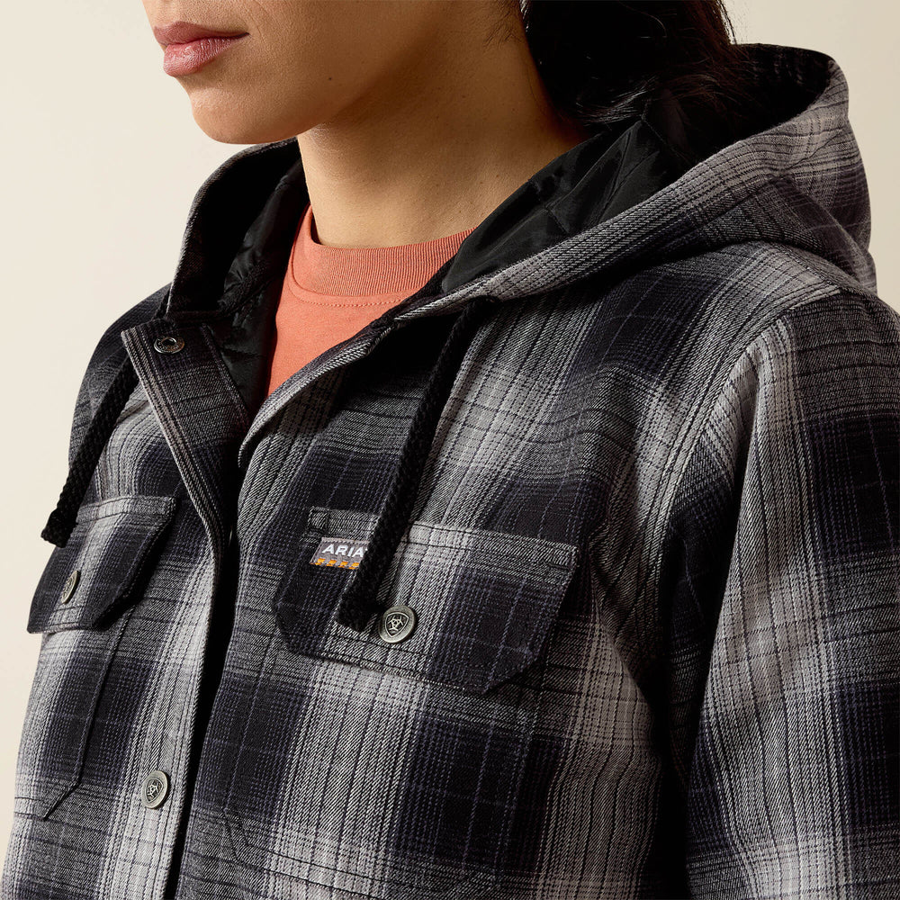 Rebar Flannel Insulated Shirt Jacket-Ariat