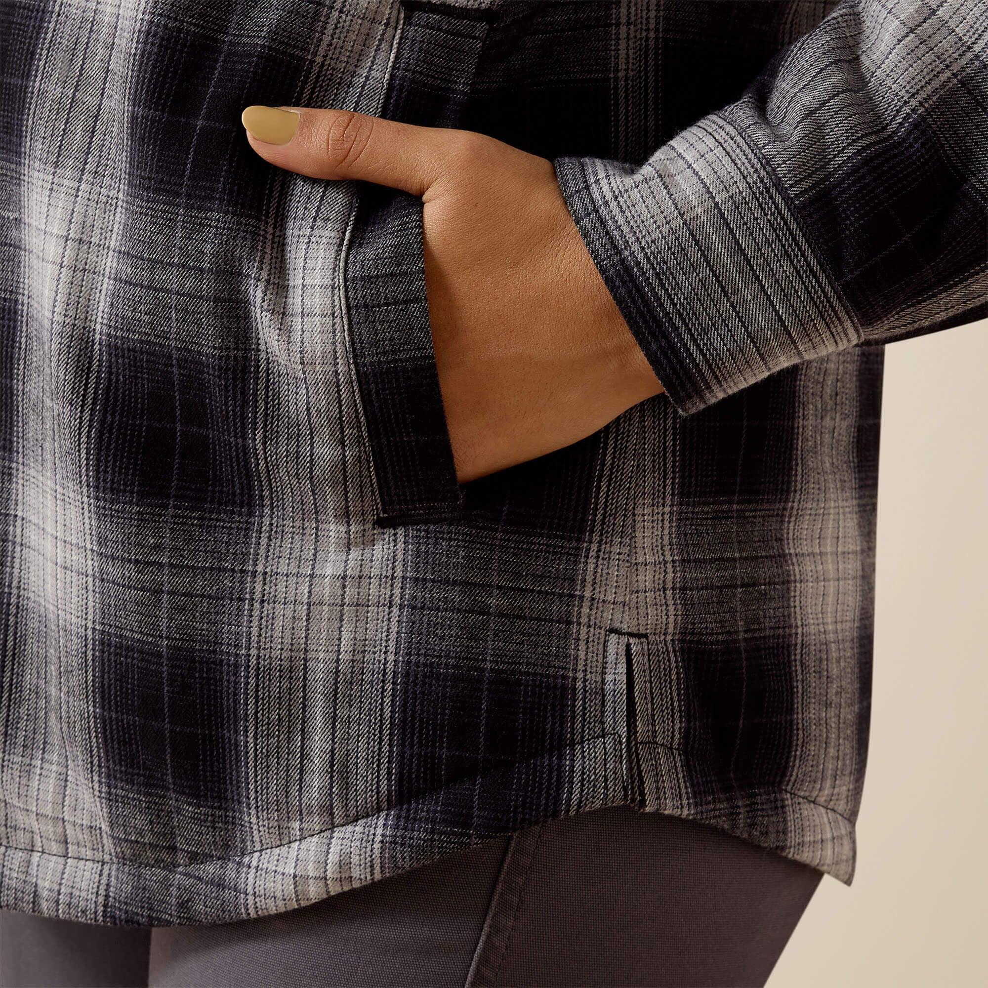 Rebar Flannel Insulated Shirt Jacket-Ariat