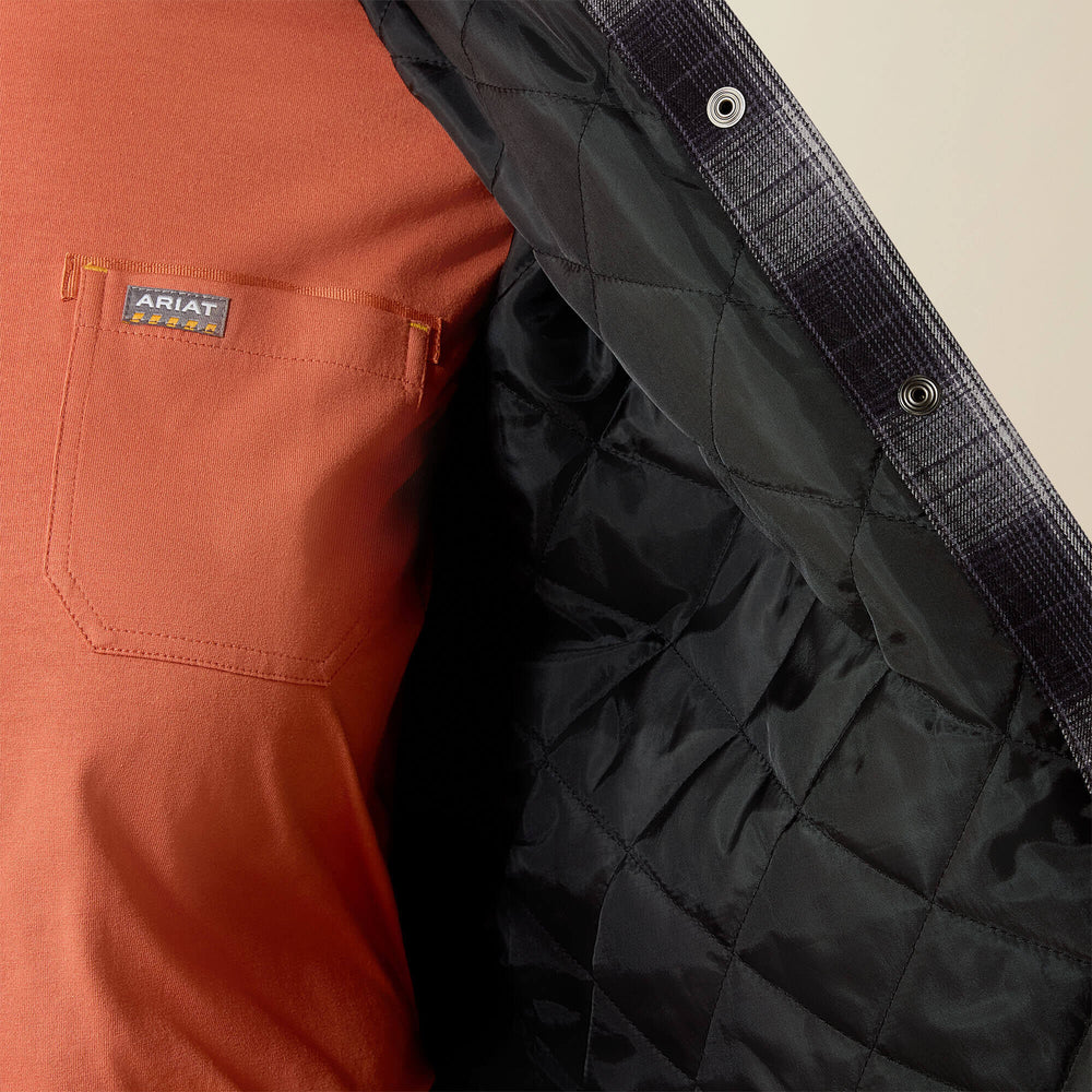 Rebar Flannel Insulated Shirt Jacket-Ariat