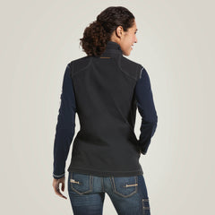 Rebar Stretch Canvas Softshell Vest-Ariat