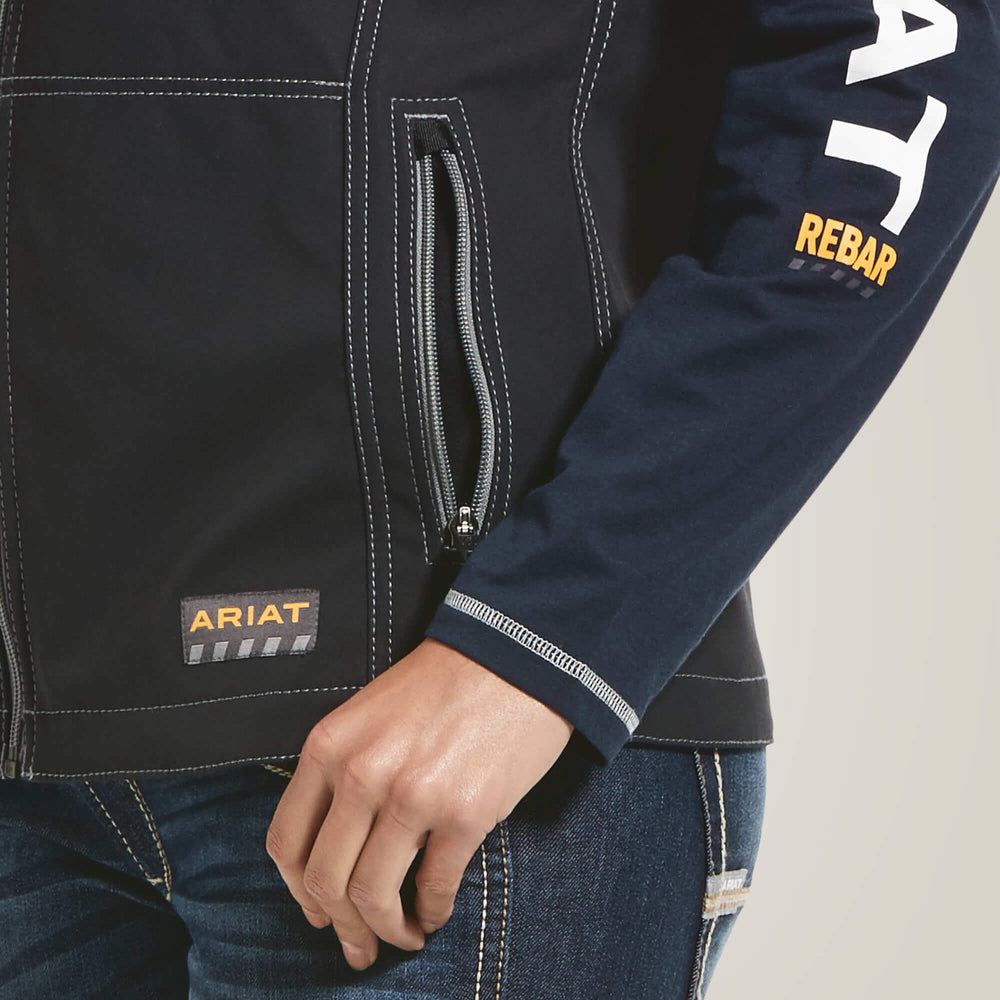 Rebar Stretch Canvas Softshell Vest-Ariat