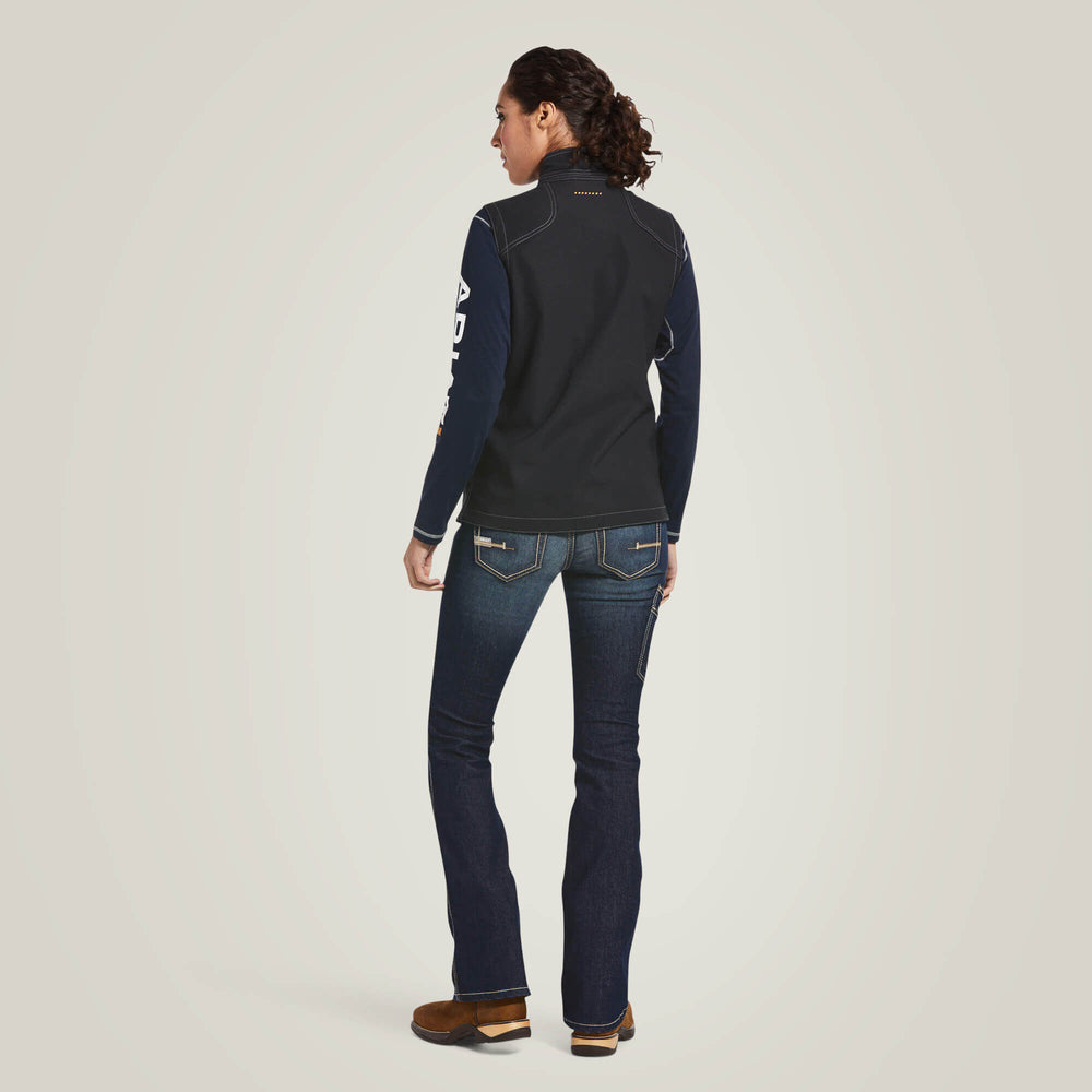 Rebar Stretch Canvas Softshell Vest-Ariat