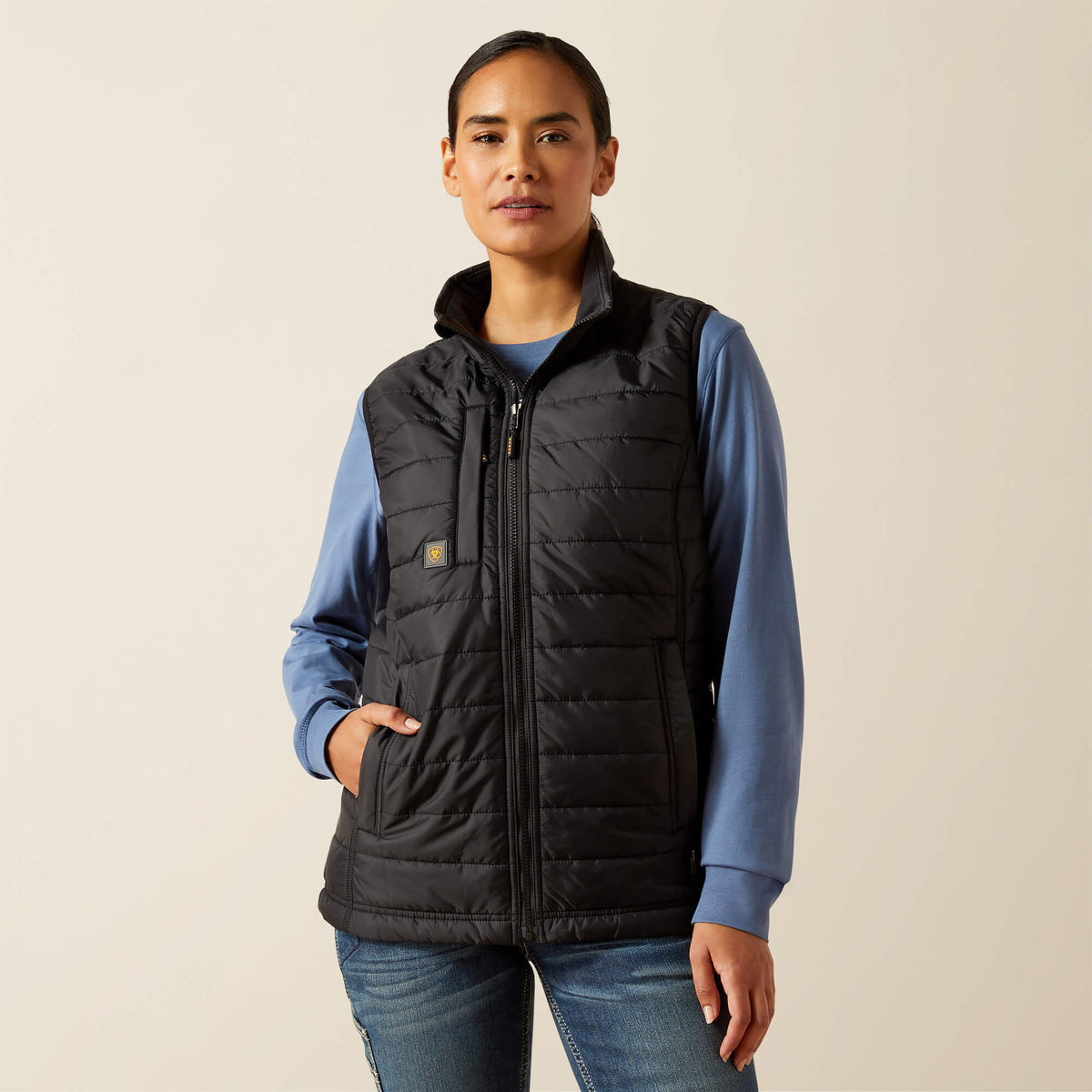 Rebar Cordura Ripstop Lightweight Insulated Vest-Ariat