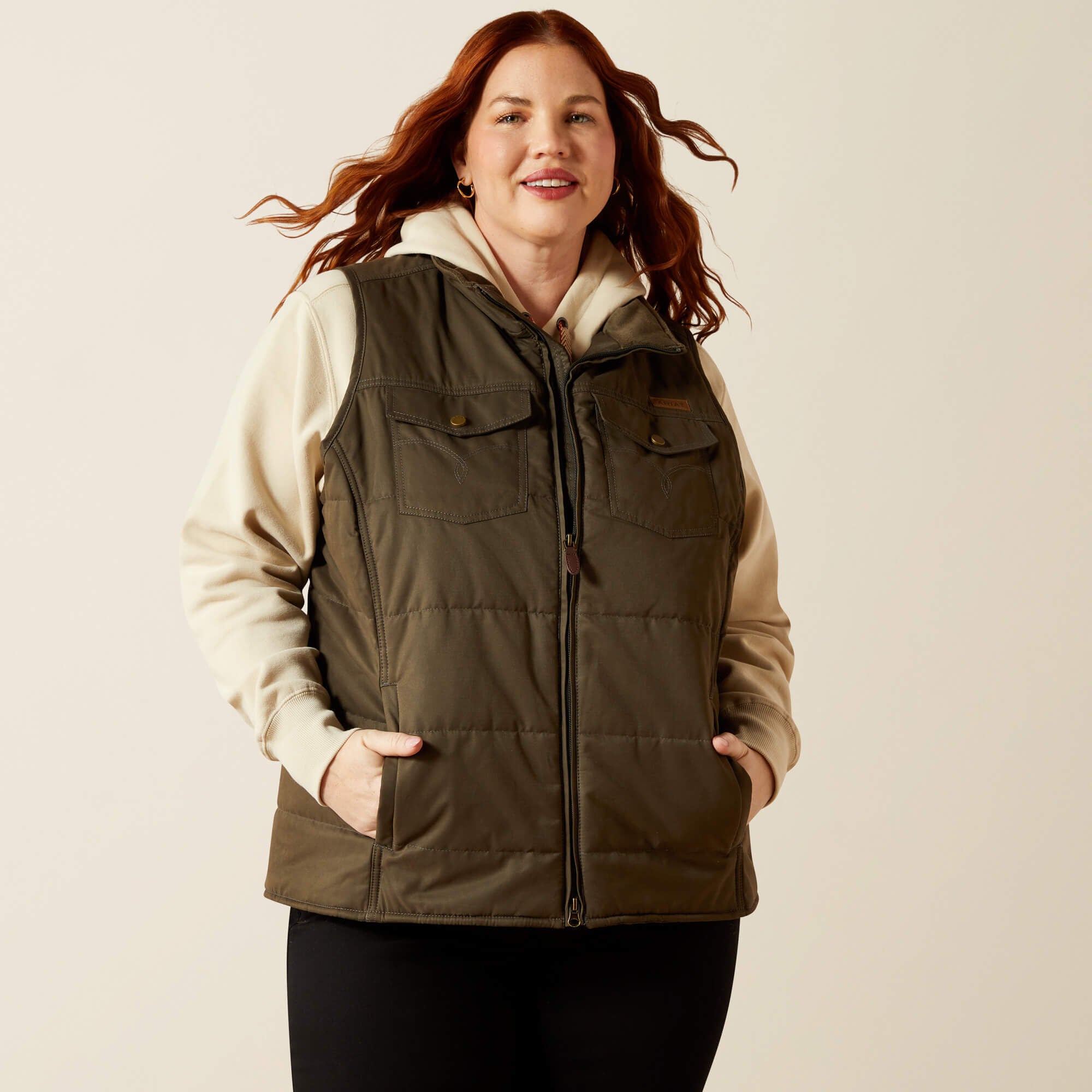 Grizzly Quilted Vest-Ariat
