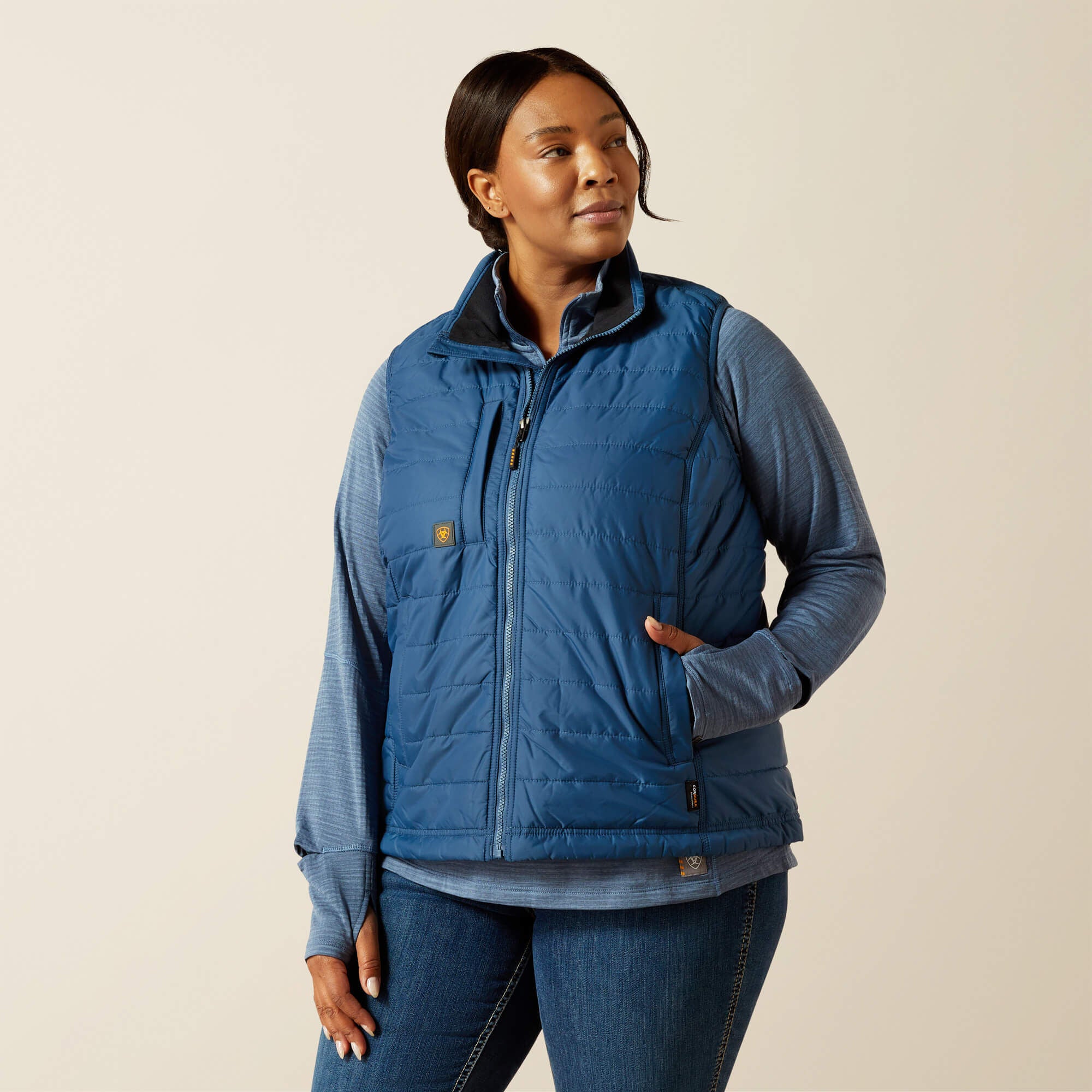 Rebar Cordura Ripstop Lightweight Insulated Vest-Ariat