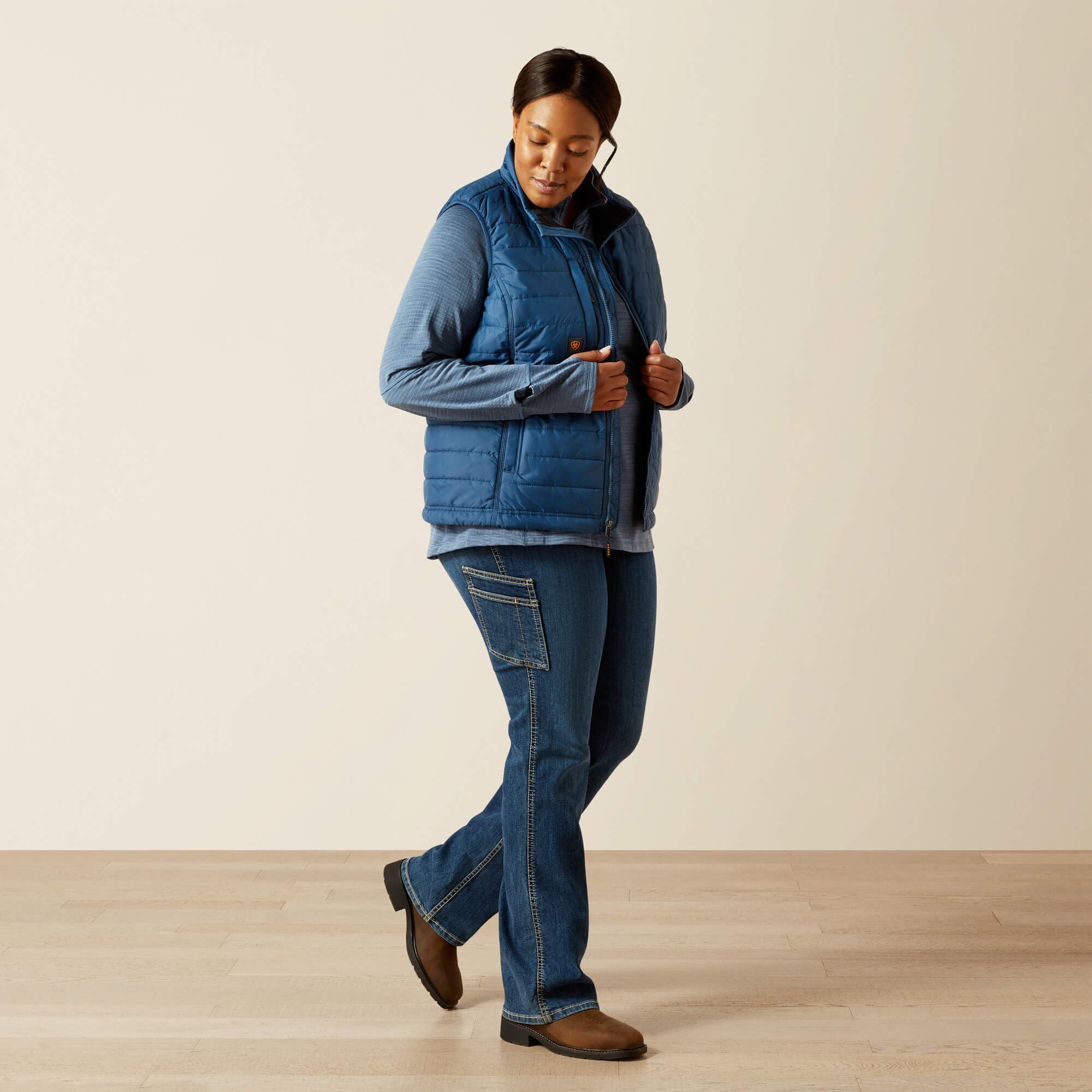 Rebar Cordura Ripstop Lightweight Insulated Vest-Ariat