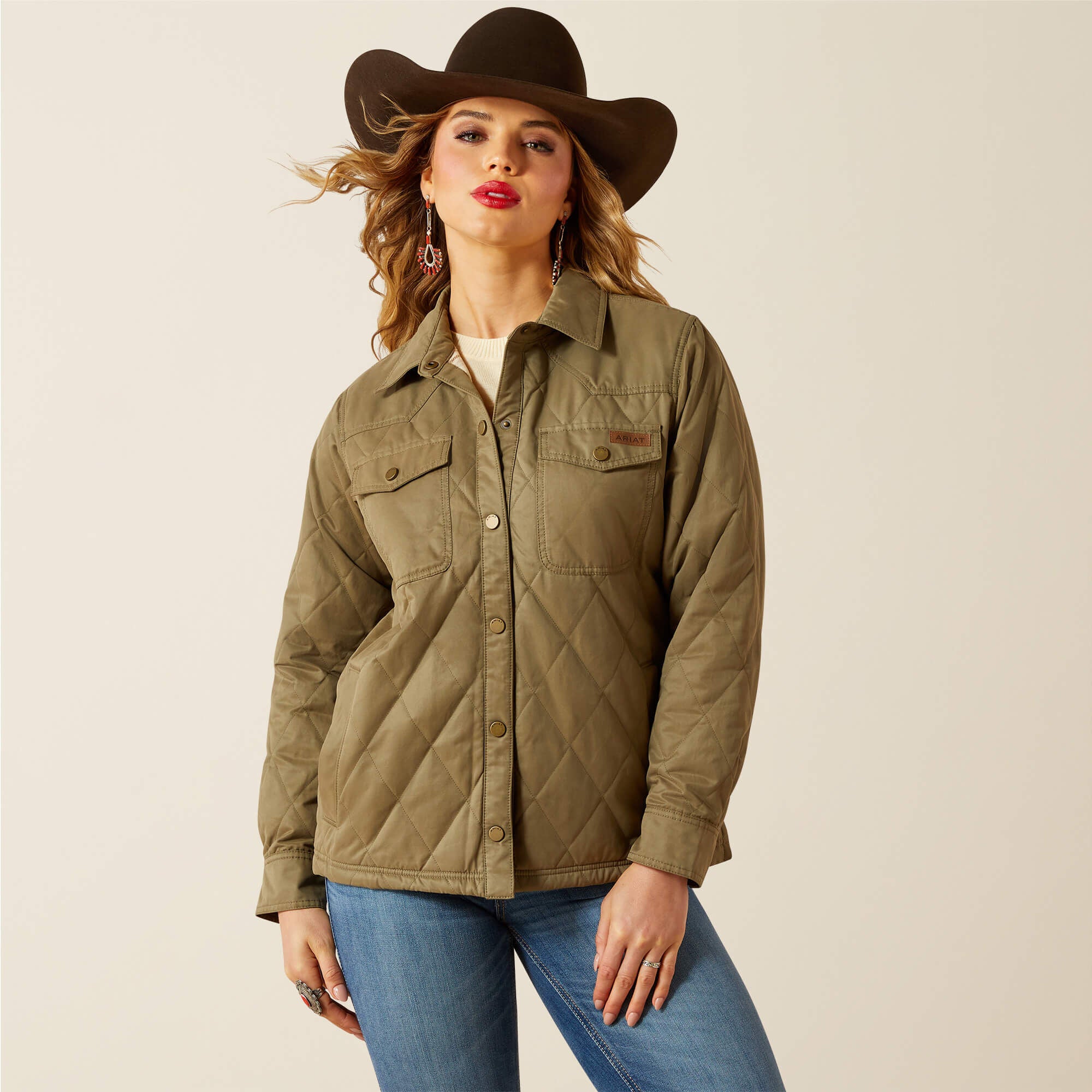 Grizzly Quilted Barn Jacket-Ariat