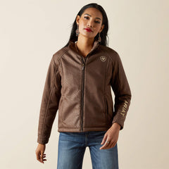 Ariat Logo Softshell Faux Leather Jacket-Ariat