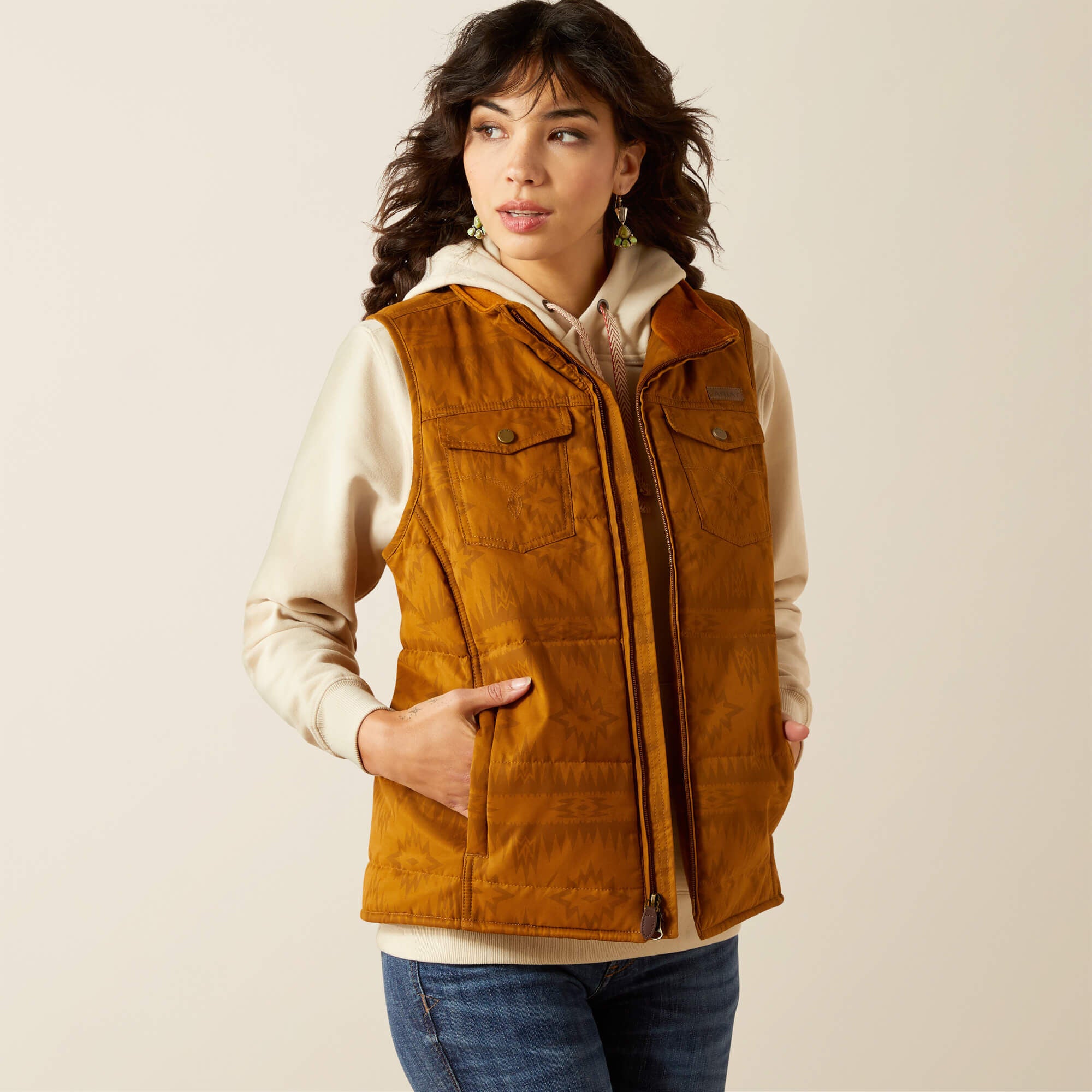 Grizzly Quilted Vest-Ariat