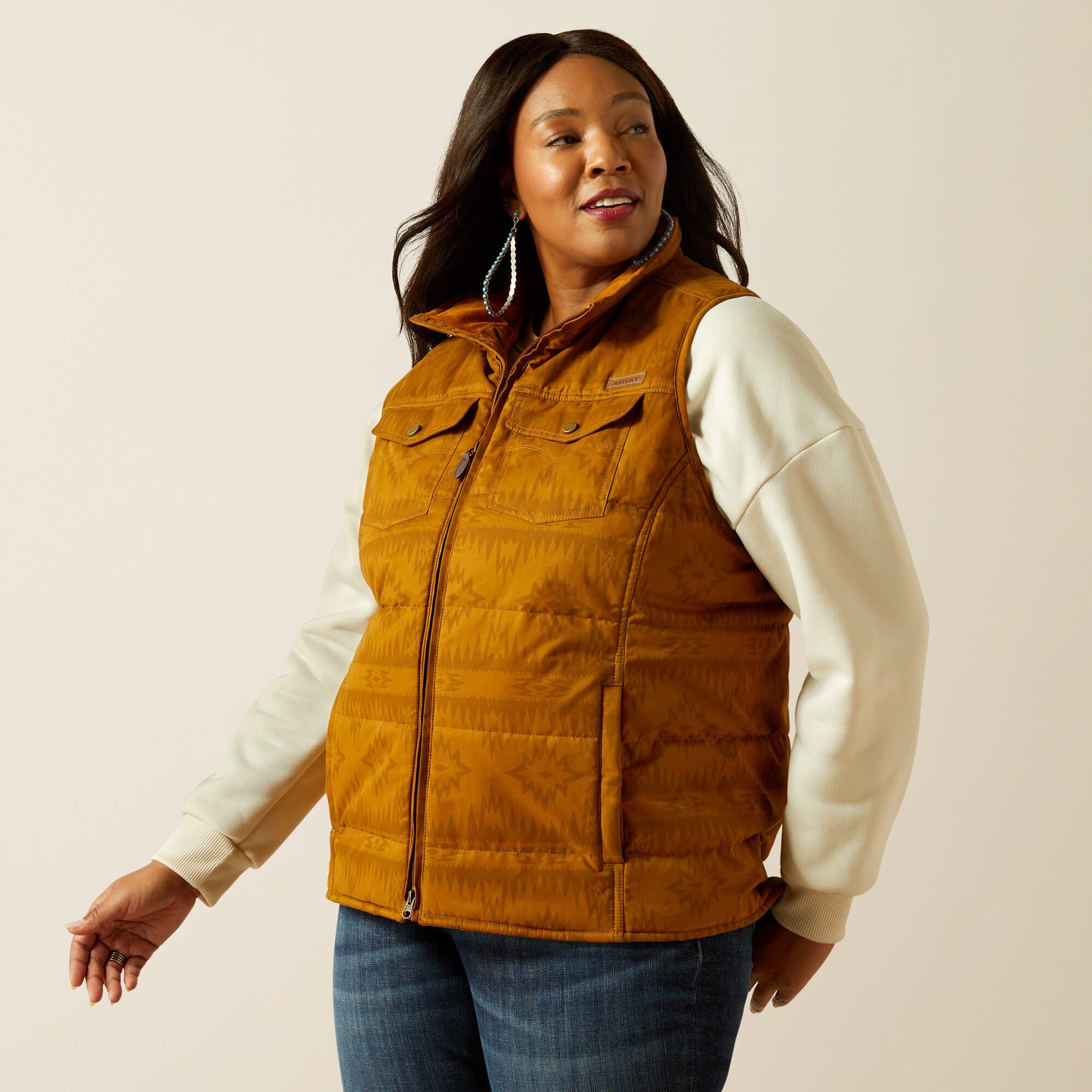 Grizzly Quilted Vest-Ariat