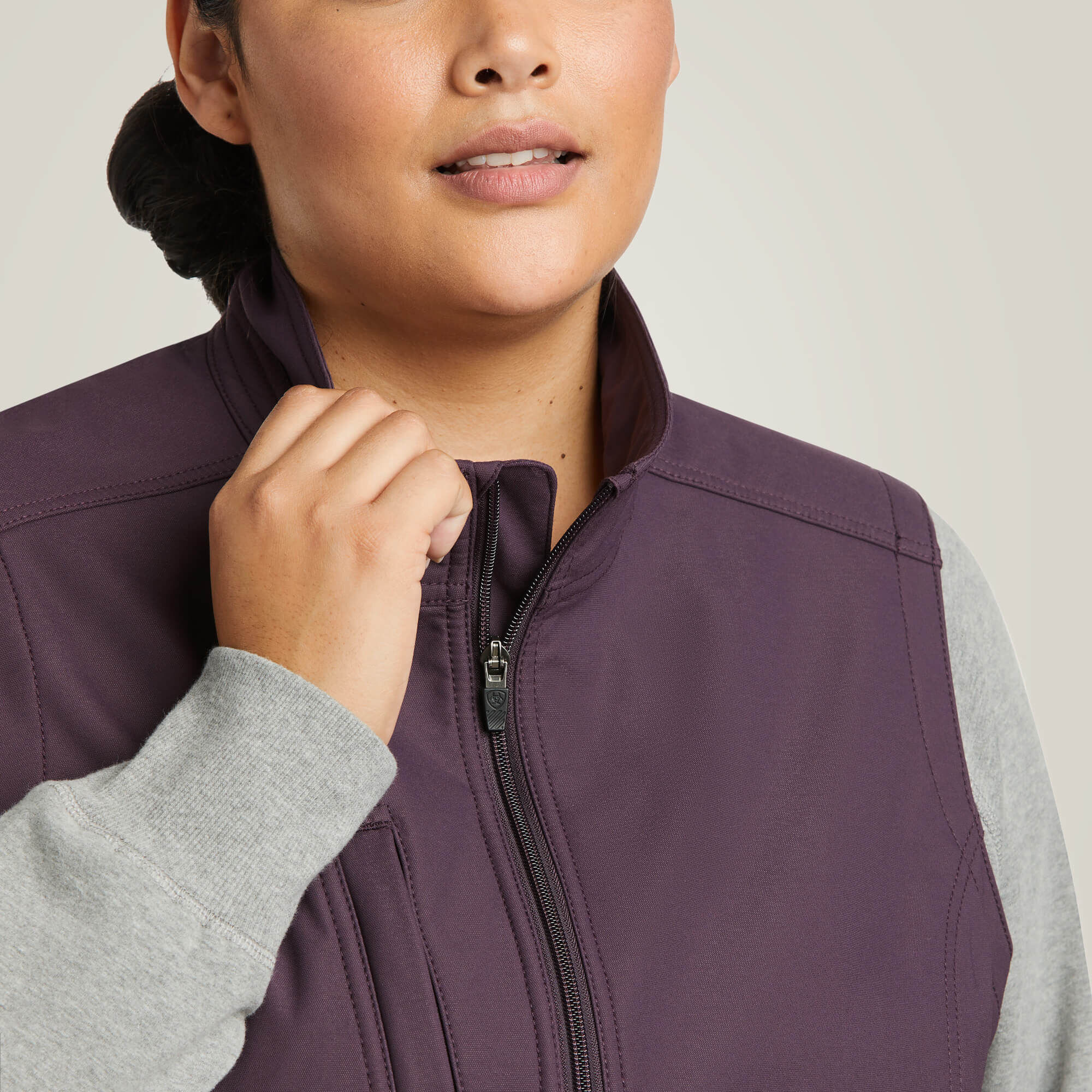 Rebar Stretch Canvas Softshell Vest-Ariat