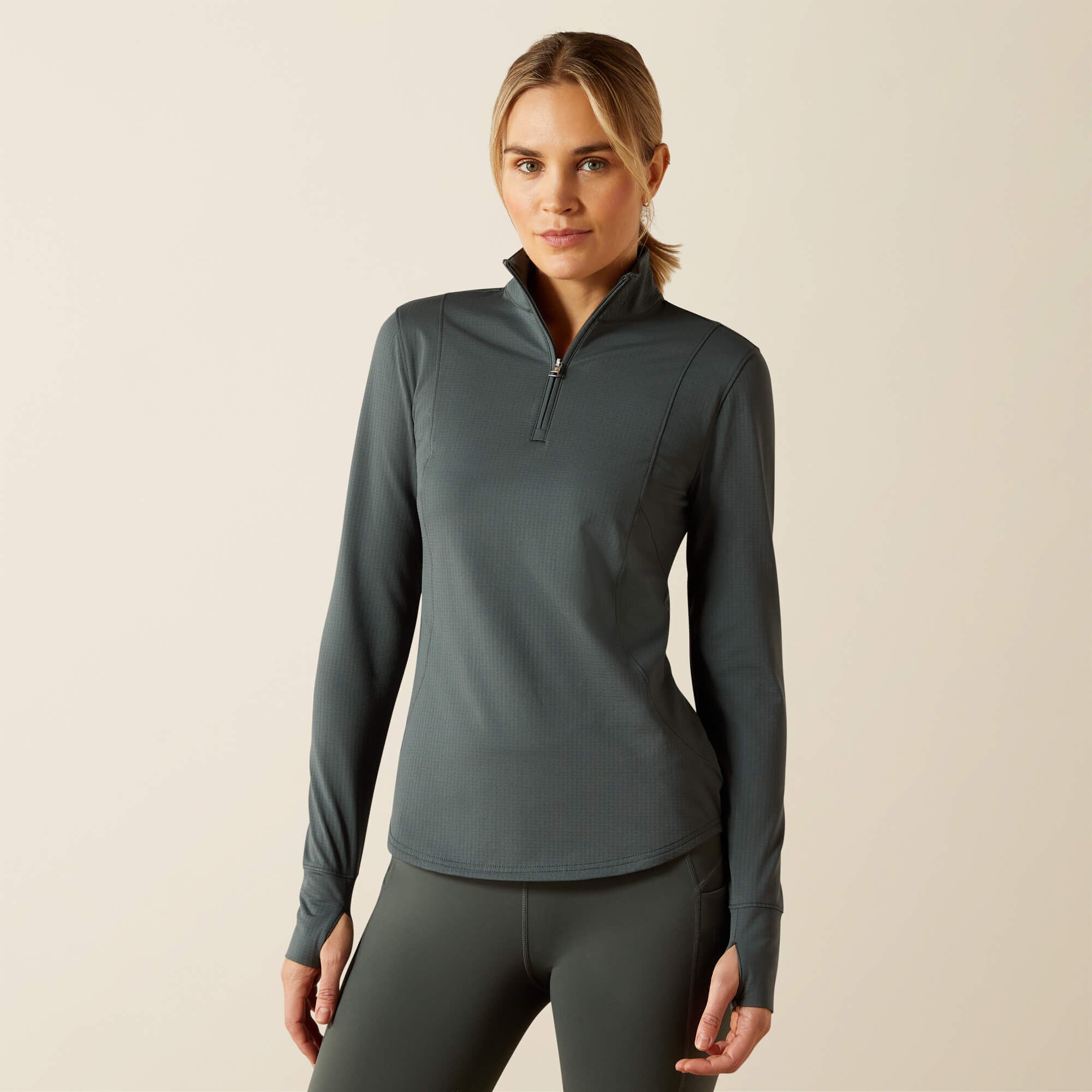 Gridwork 2.0 1/4 Zip Baselayer-Ariat