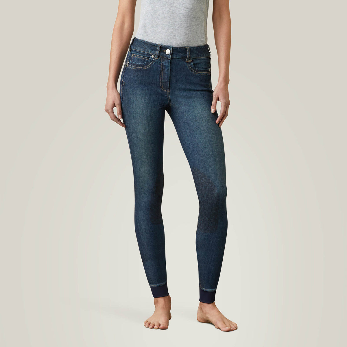 Halo Denim Knee Patch Breech-Ariat