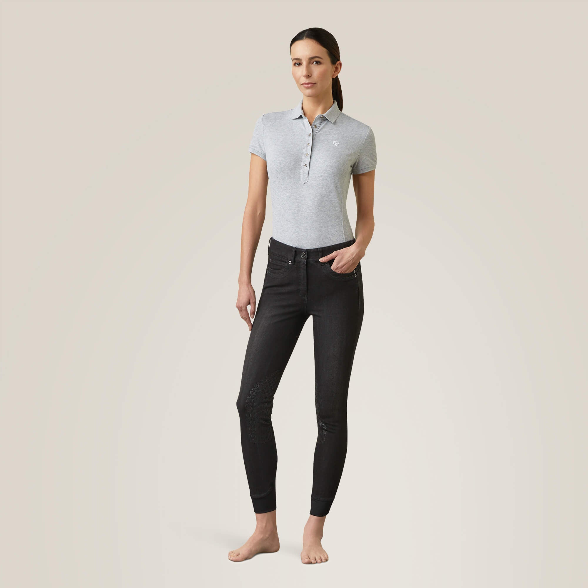 Halo B Denim Knee Patch Breech-Ariat