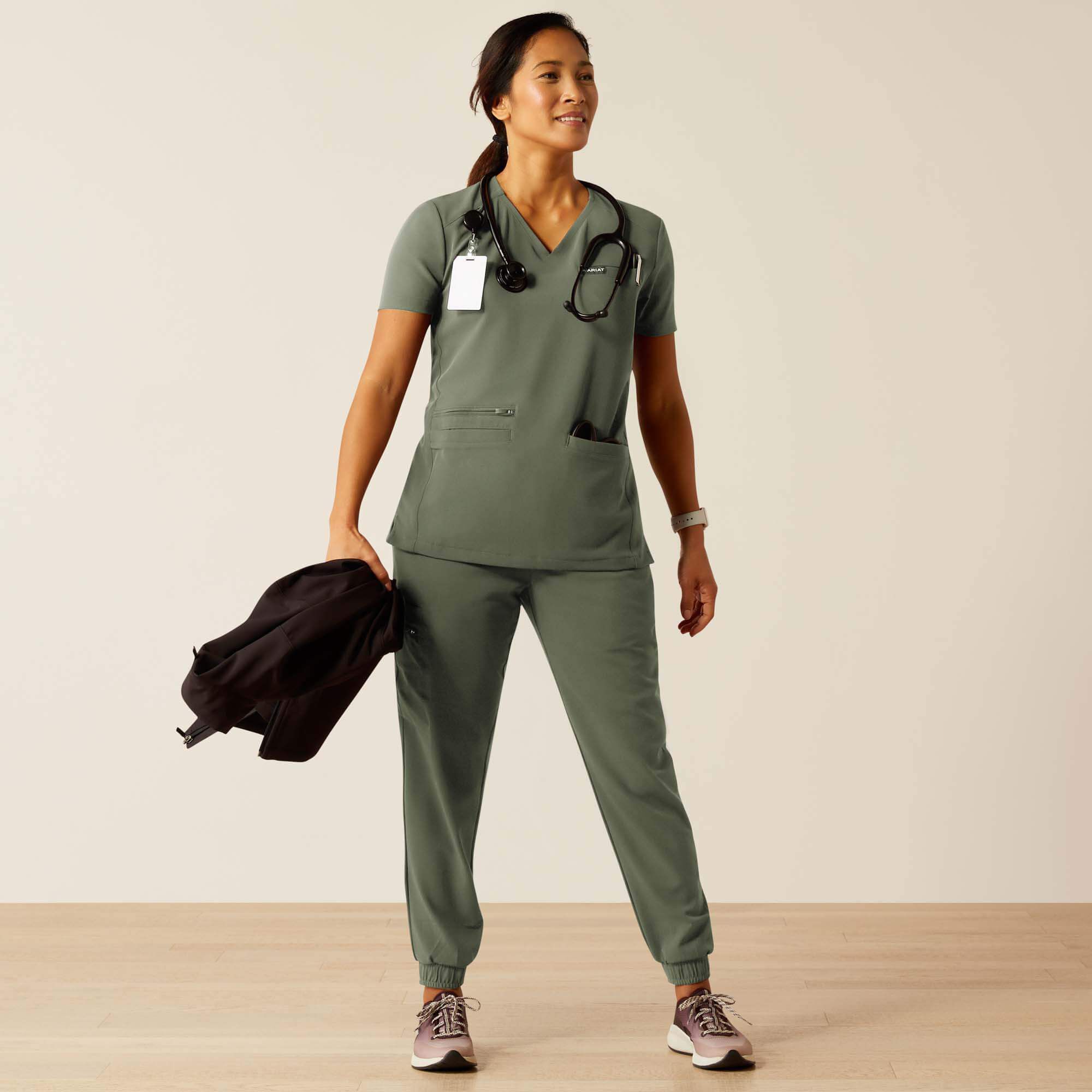 Clara 6 Pocket Scrub Top-Ariat