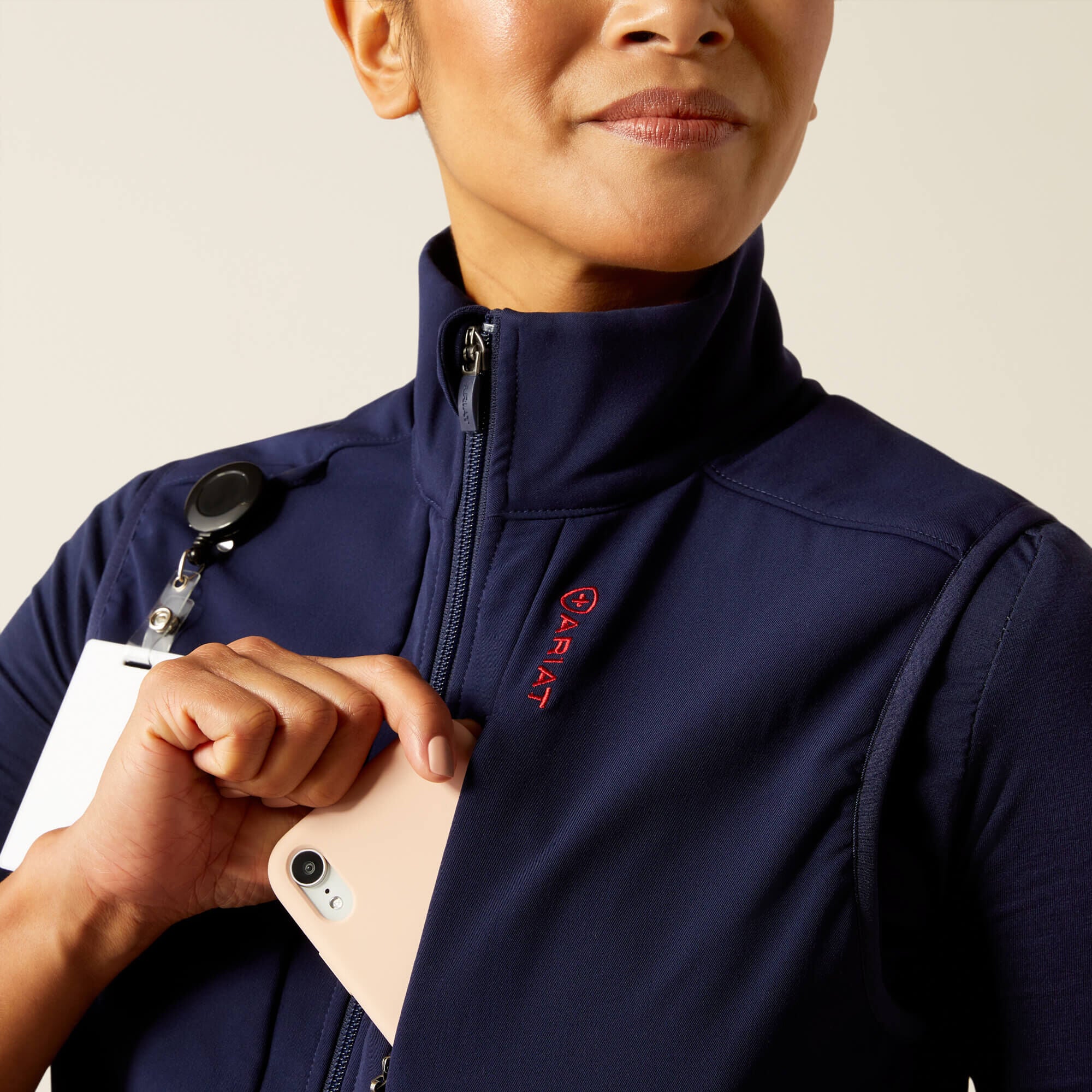 Sina Fleece Scrub Vest-Ariat
