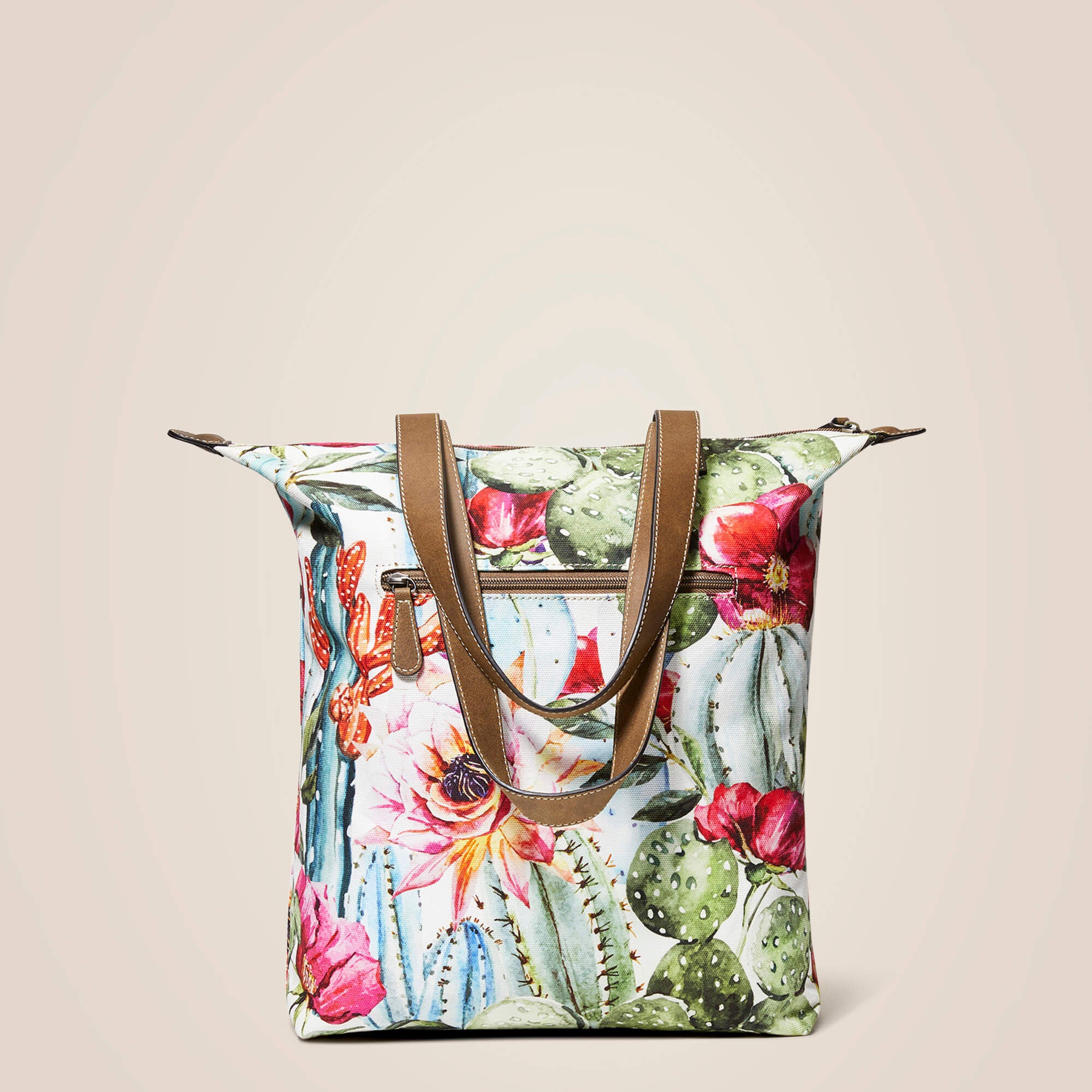 Tall Tote Cactus Floral-Ariat