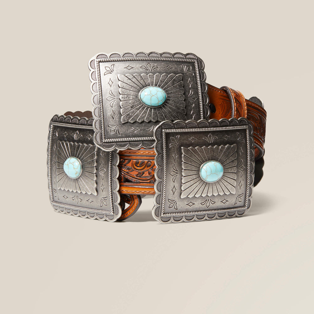 Turquoise Burst Concho Belt-Ariat