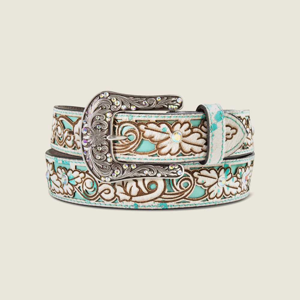 Hair-On Floral Belt-Ariat