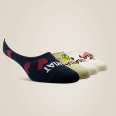 No Slip No Show Sock 2 Pair Multi Color Pack-Ariat