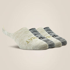 No Slip No Show Sock 4 Pair Multi Color Pack-Ariat
