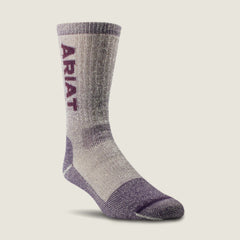 Midweight Merino Wool Blend Steel Toe Work Sock 2 Pair Multi Color Pack-Ariat