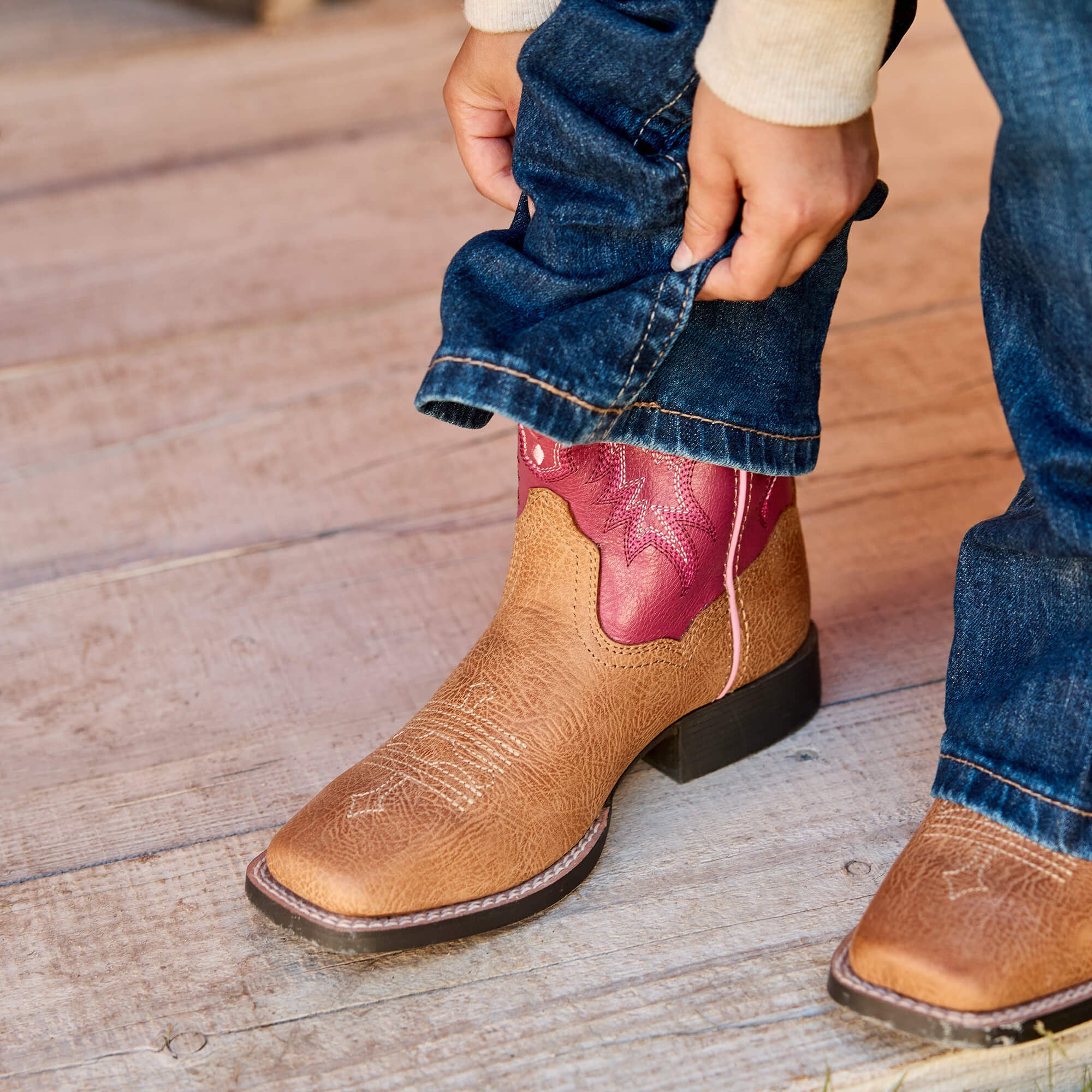 Tombstone Wide Square Toe Western Boot-Ariat