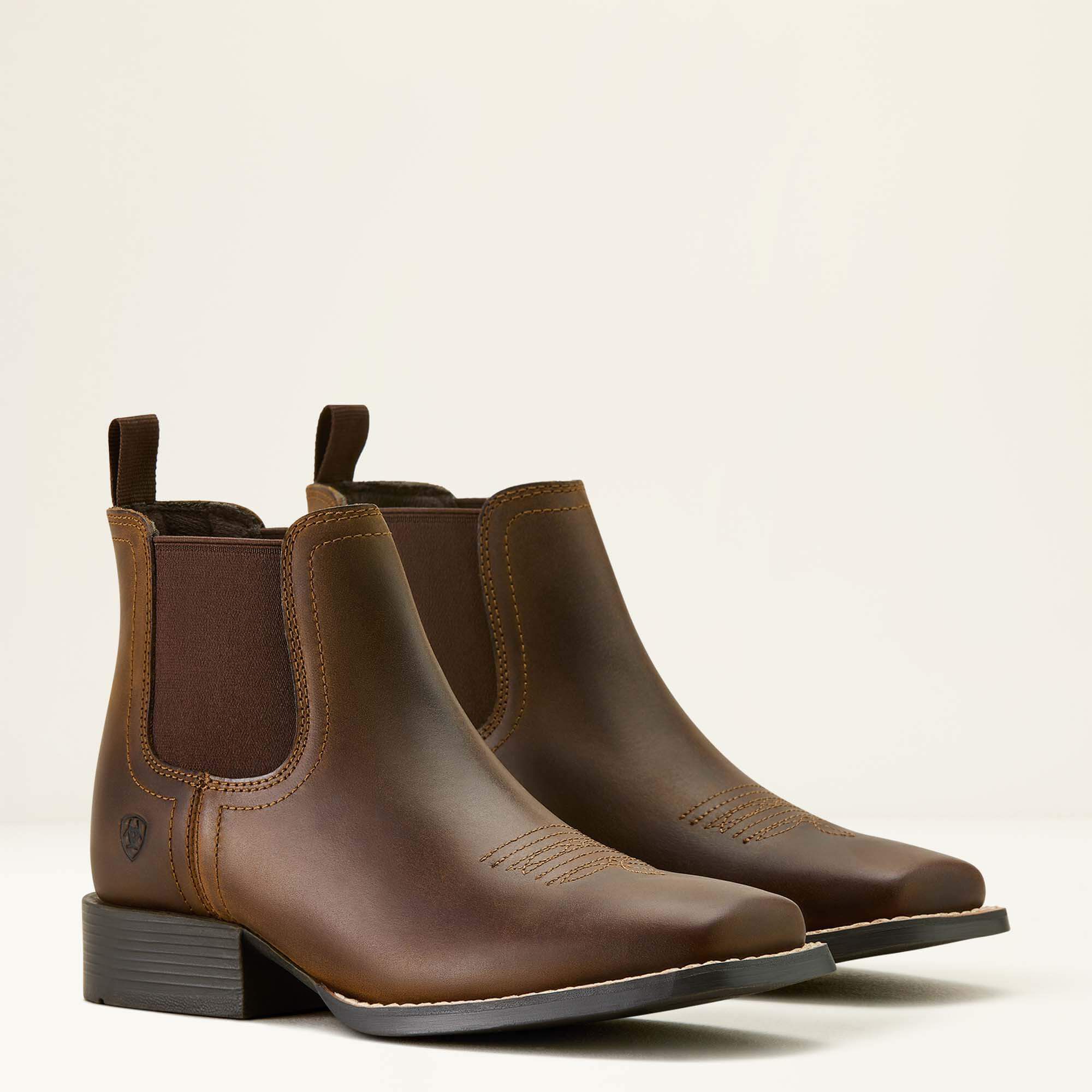 Booker Chelsea Wide Square Toe Western Boot-Ariat