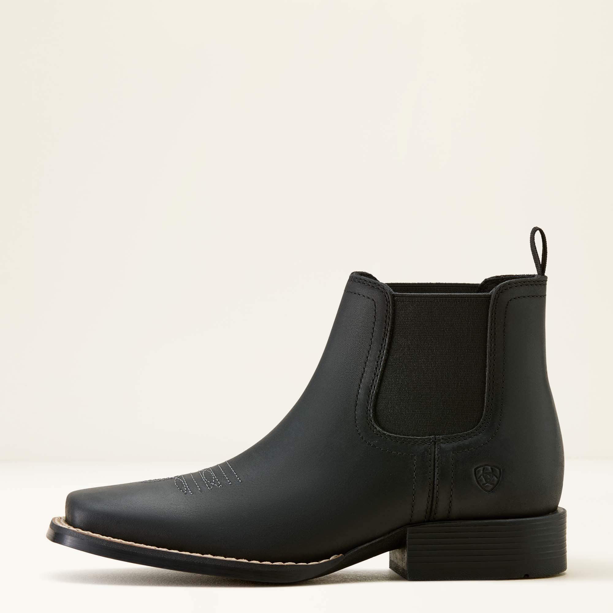 Booker Chelsea Wide Square Toe Western Boot-Ariat