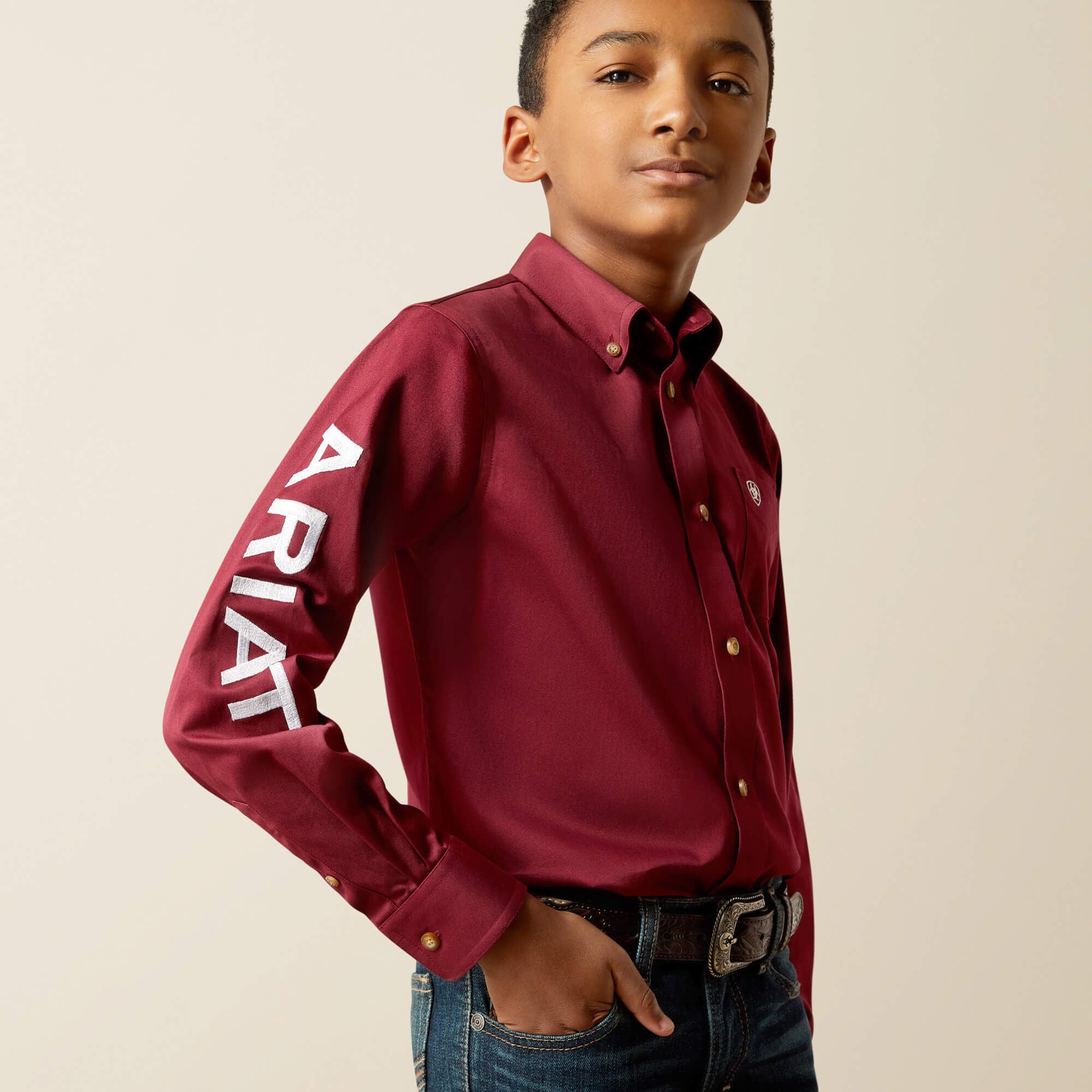 Team Logo Twill Classic Fit Shirt-Ariat
