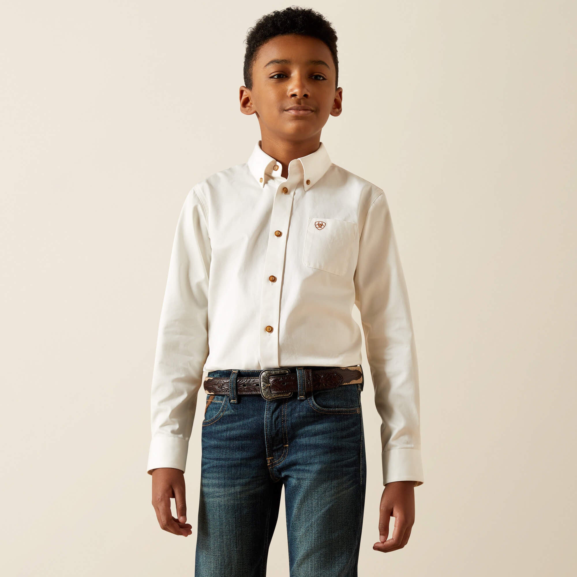 Solid Twill Classic Fit Shirt-Ariat