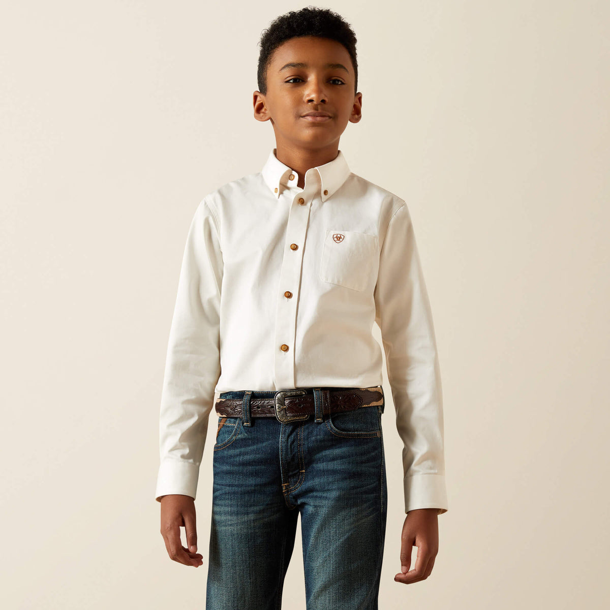 Solid Twill Classic Fit Shirt-Ariat