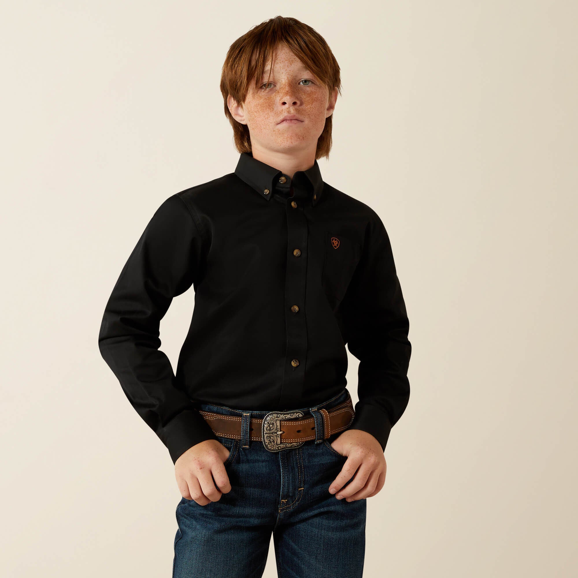 Solid Twill Classic Fit Shirt-Ariat