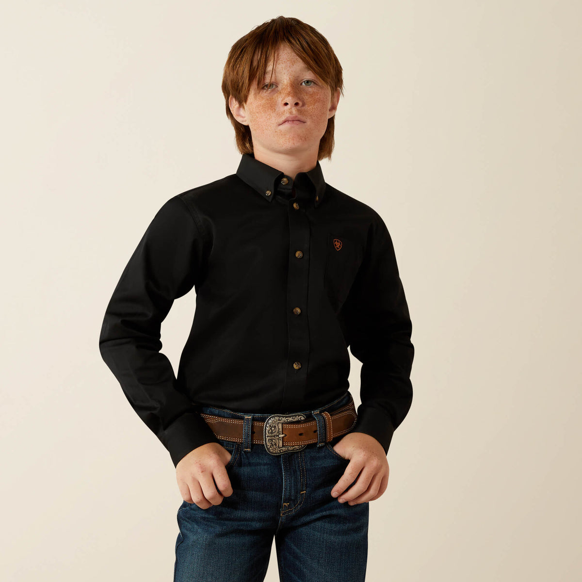 Solid Twill Classic Fit Shirt-Ariat