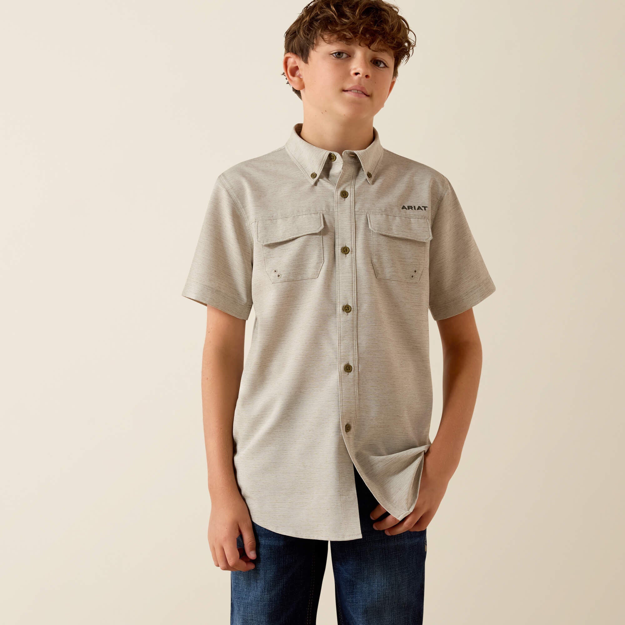 VenTEK Outbound Heathered Classic Fit Shirt-Ariat