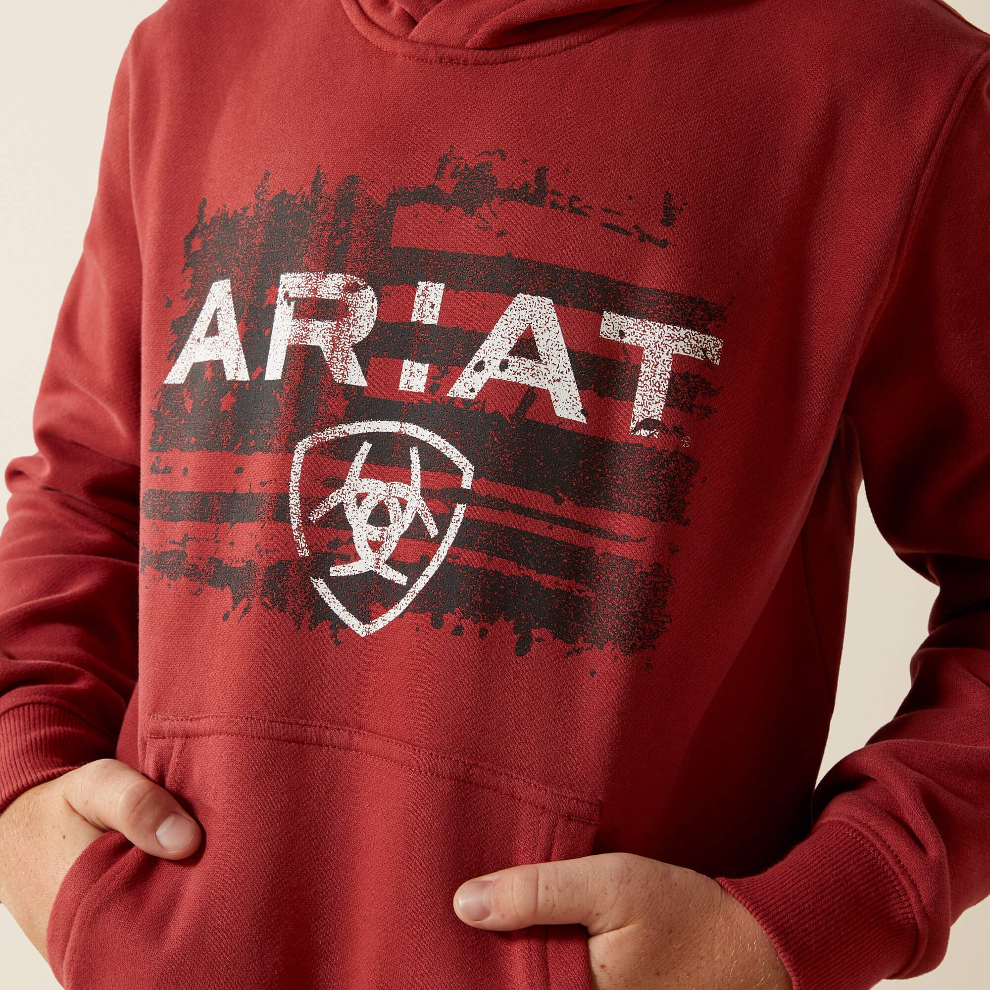 Ariat Liquid Stamp Flag Hoodie-Ariat