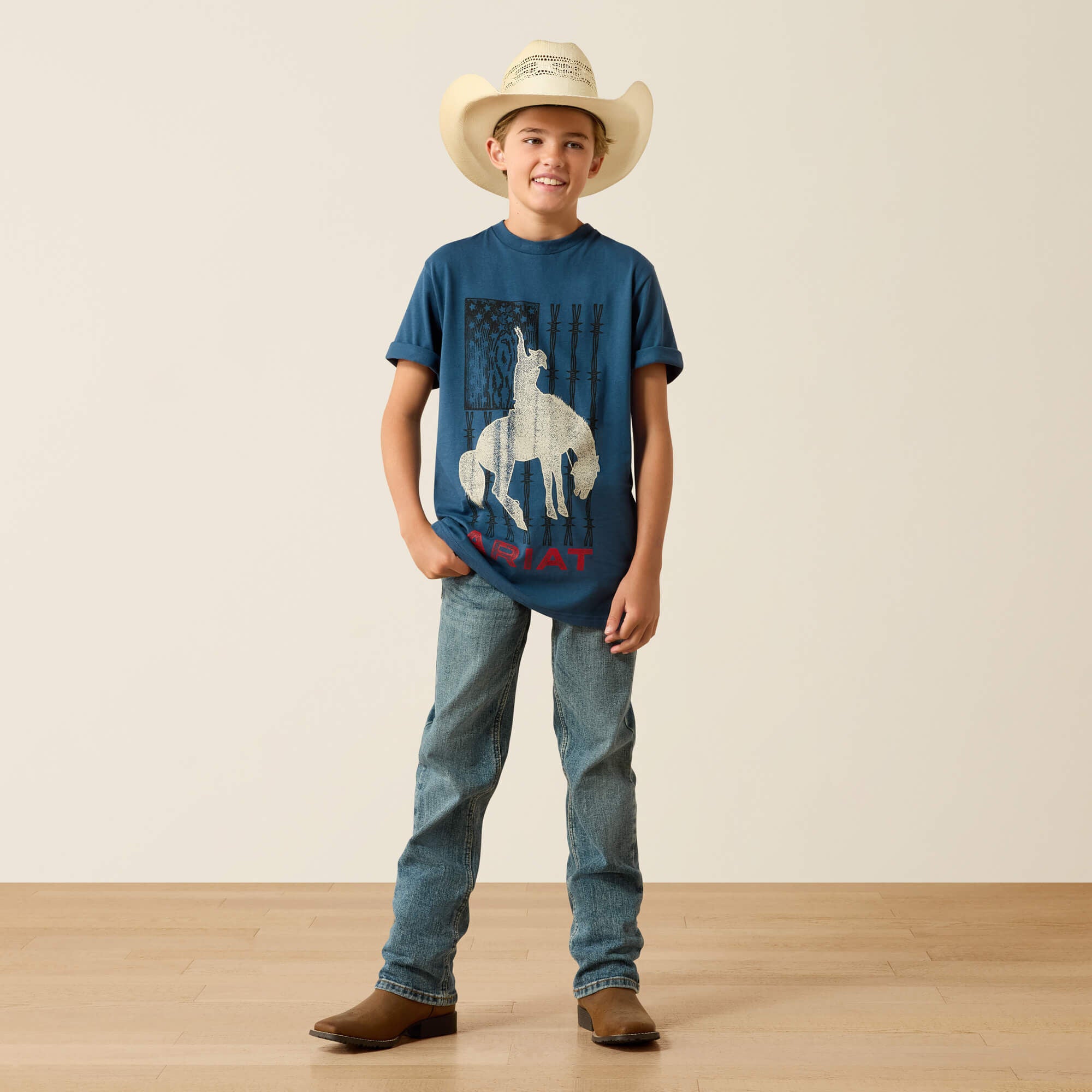 Ariat Flag Bronco T-Shirt-Ariat