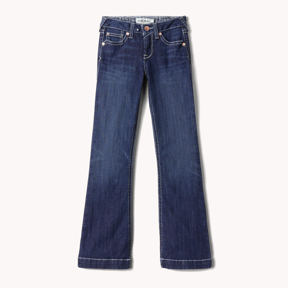 Trouser Mid Rise Stretch Ella Wide Leg Jean-Ariat