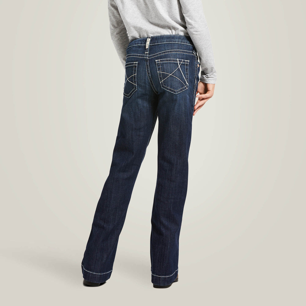 Trouser Mid Rise Stretch Ella Wide Leg Jean-Ariat