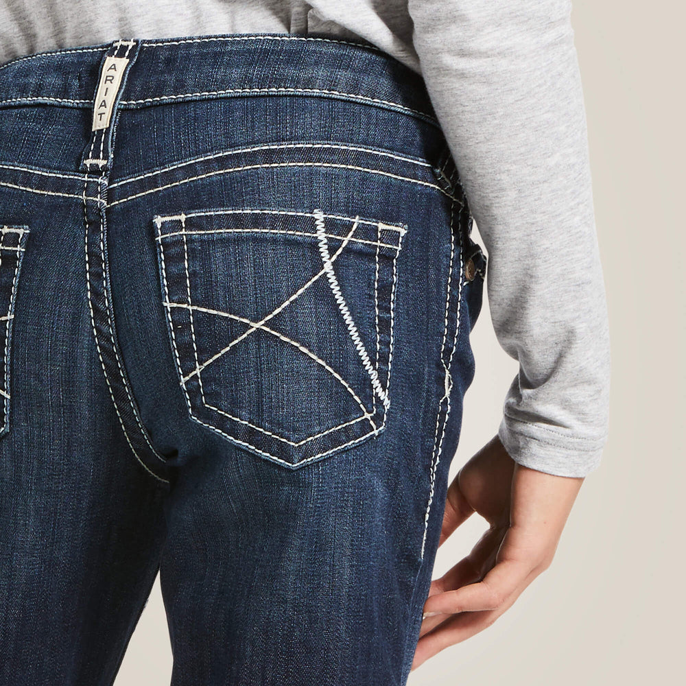 Trouser Mid Rise Stretch Ella Wide Leg Jean-Ariat