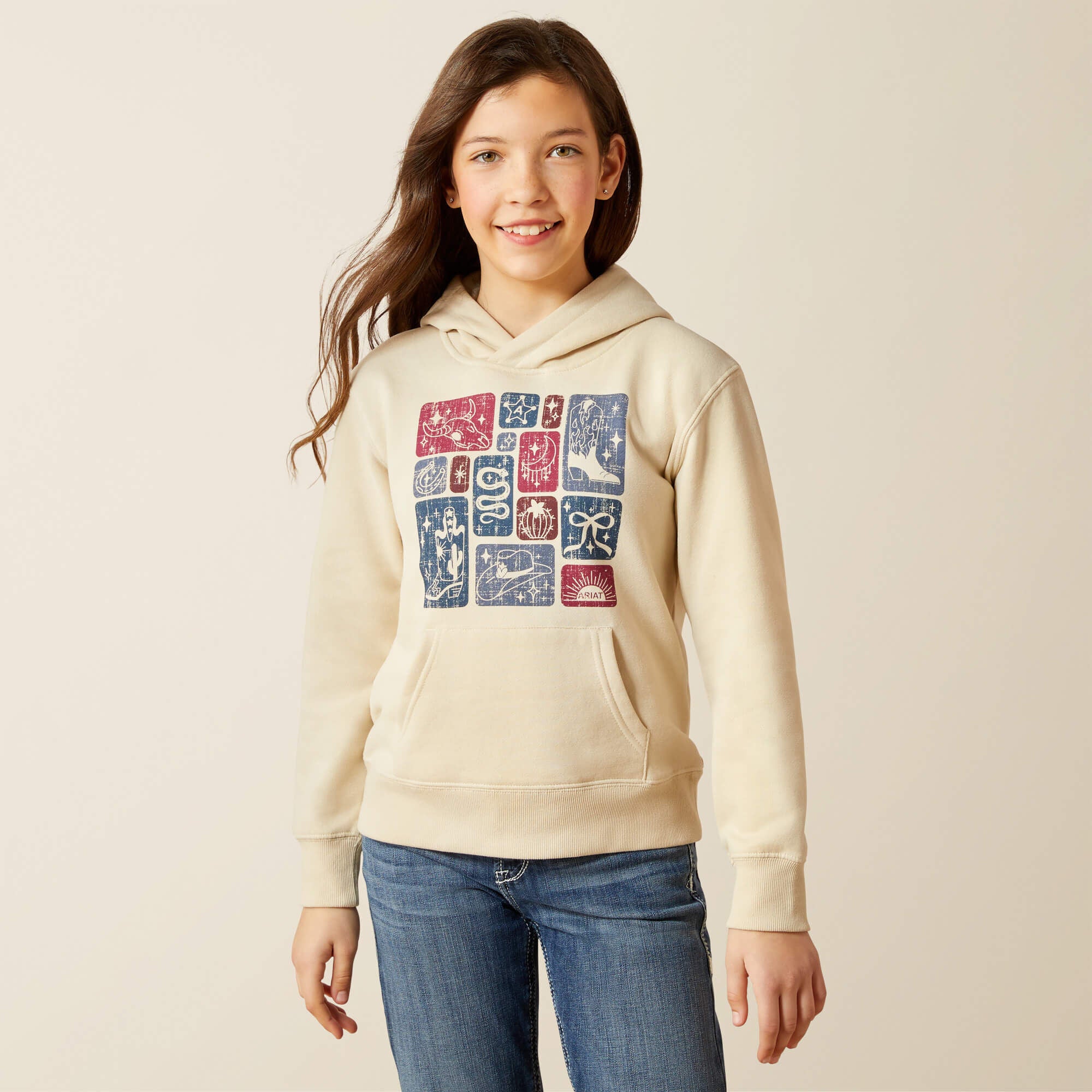 Western Blocks Hoodie-Ariat
