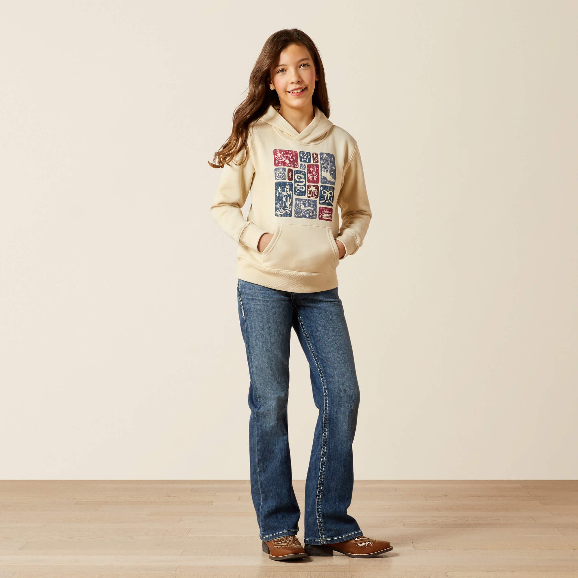 Western Blocks Hoodie-Ariat
